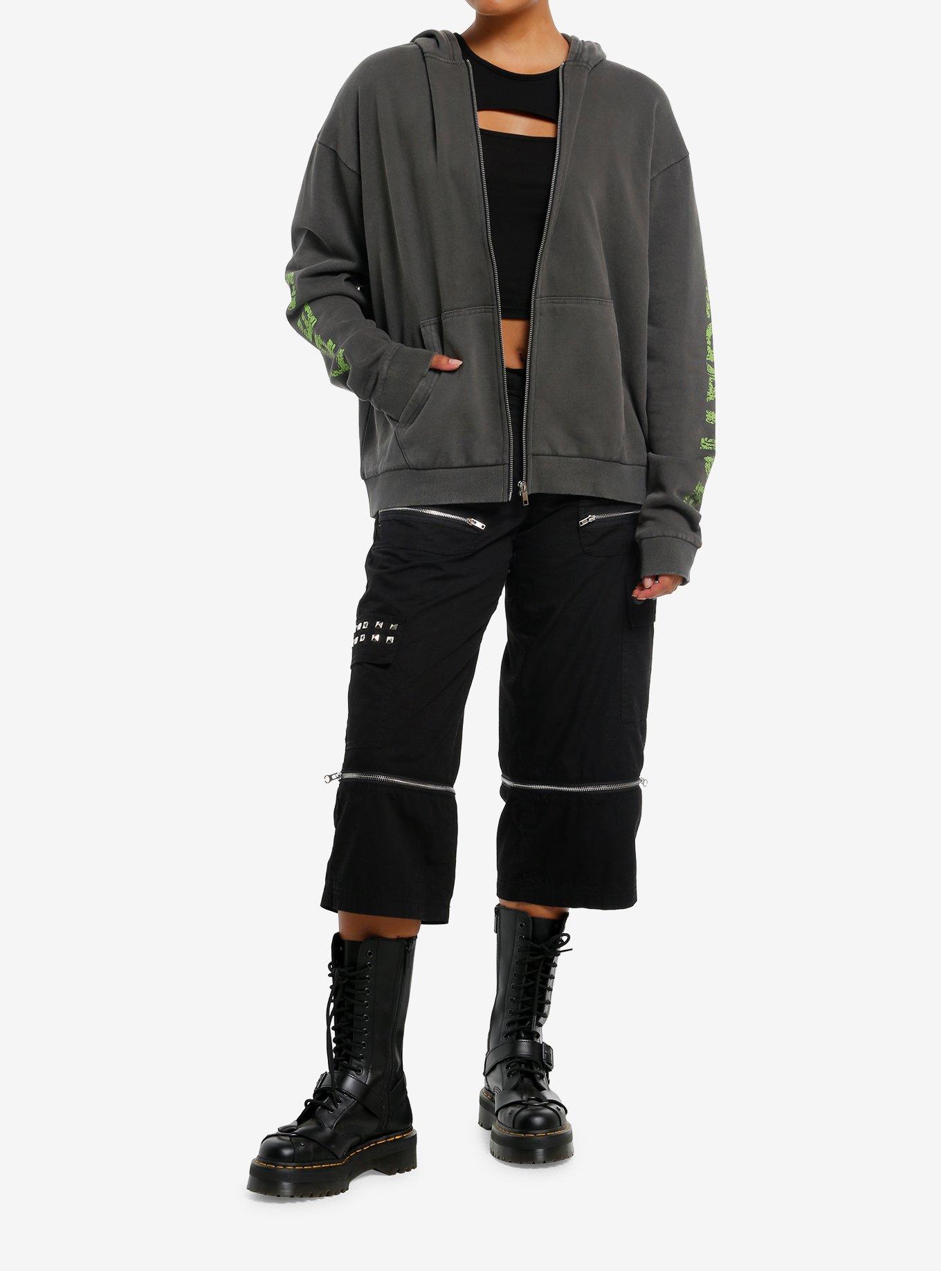 Type O Negative Bloody Kisses Pigment-Dye Hoodie, BLACK, alternate