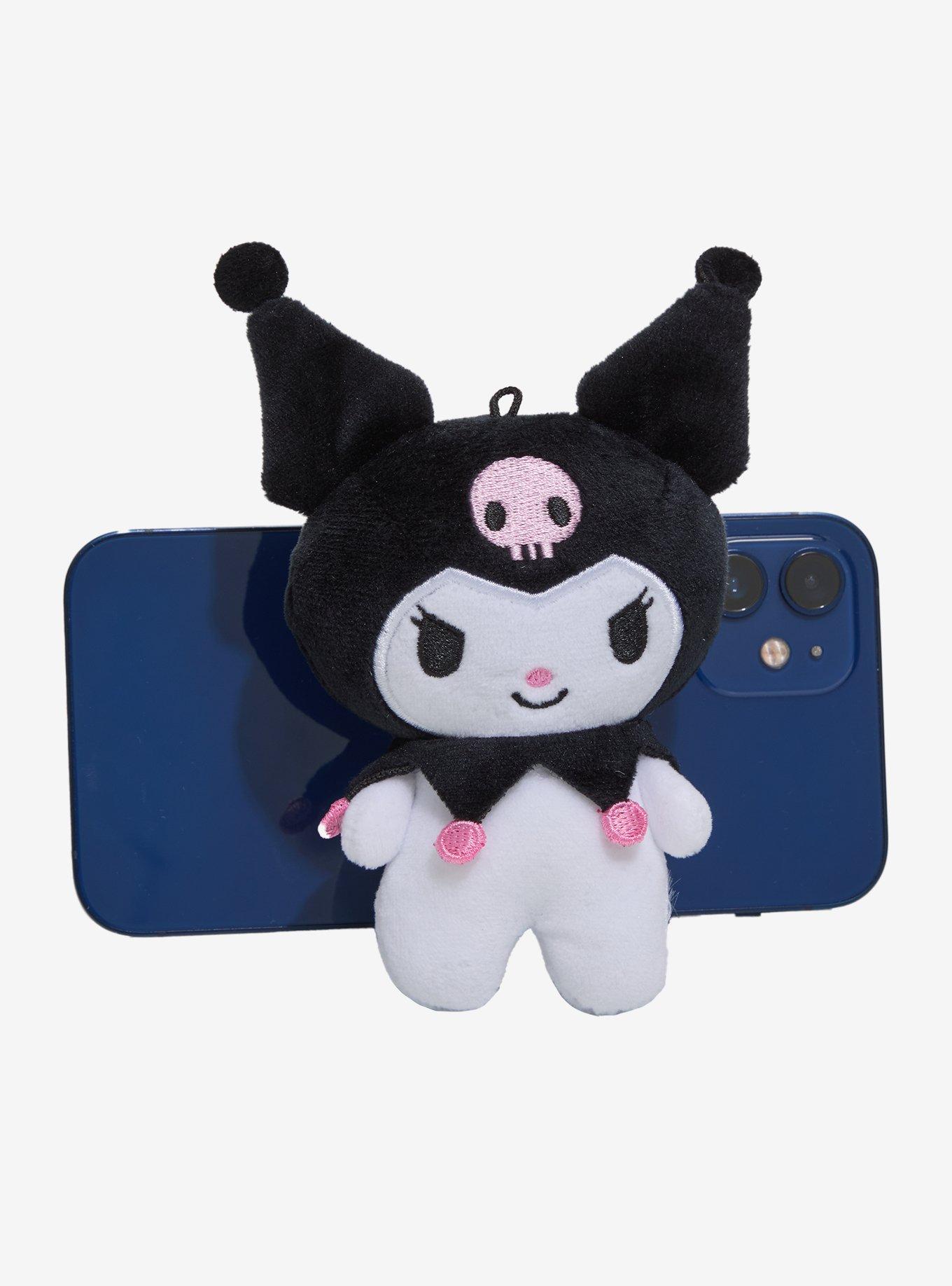 Bandai Namco Kuromi Plush Phone Stand Charm, , hi-res