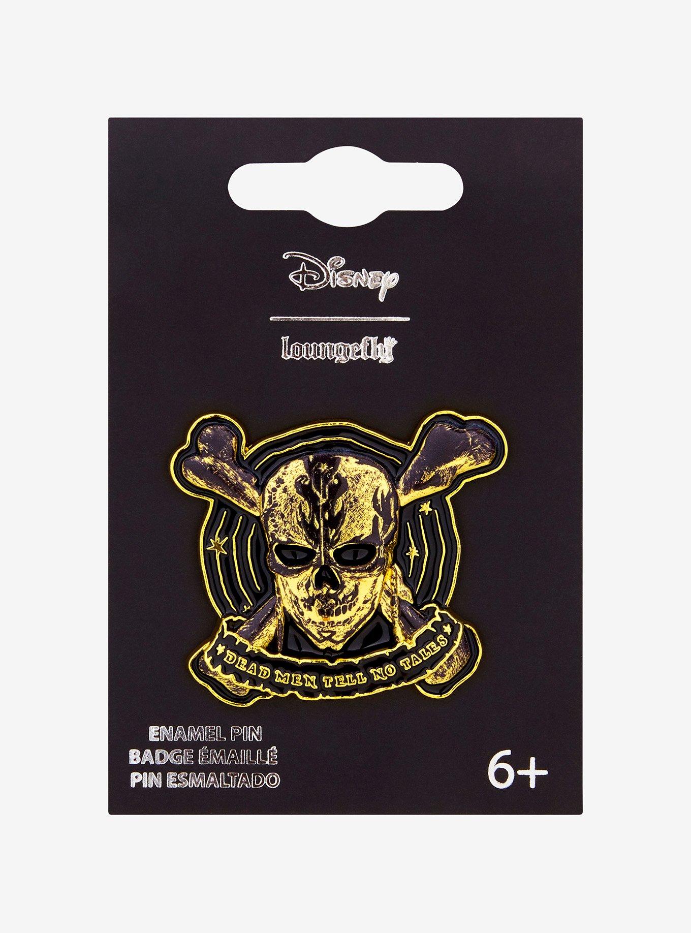 Loungefly Disney Pirates of the Caribbean Skull Enamel Pin - BoxLunch Exclusive, , hi-res