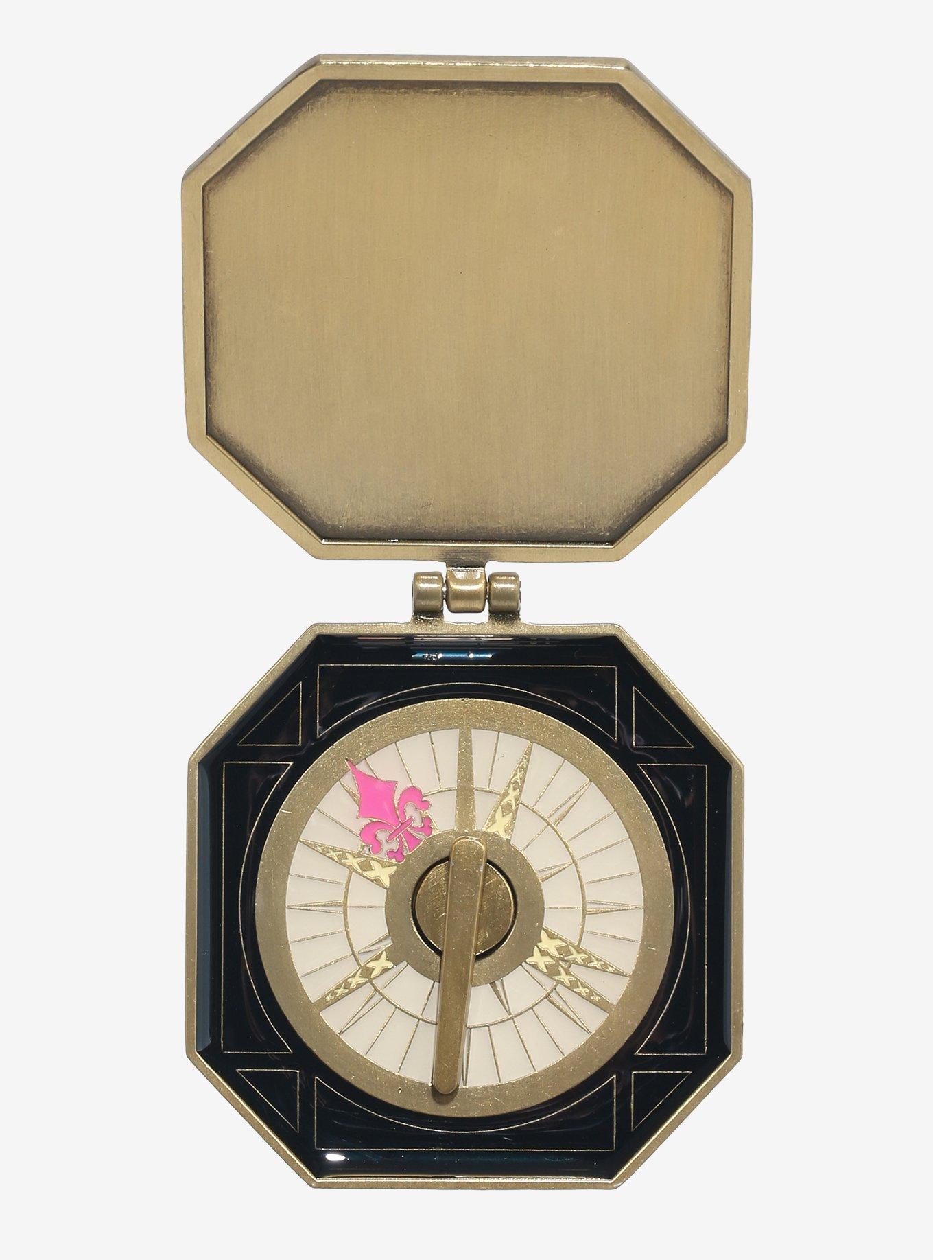 Disney Pirates of the Caribbean Spinning Compass Hinged Enamel Pin — BoxLunch Exclusive, , alternate
