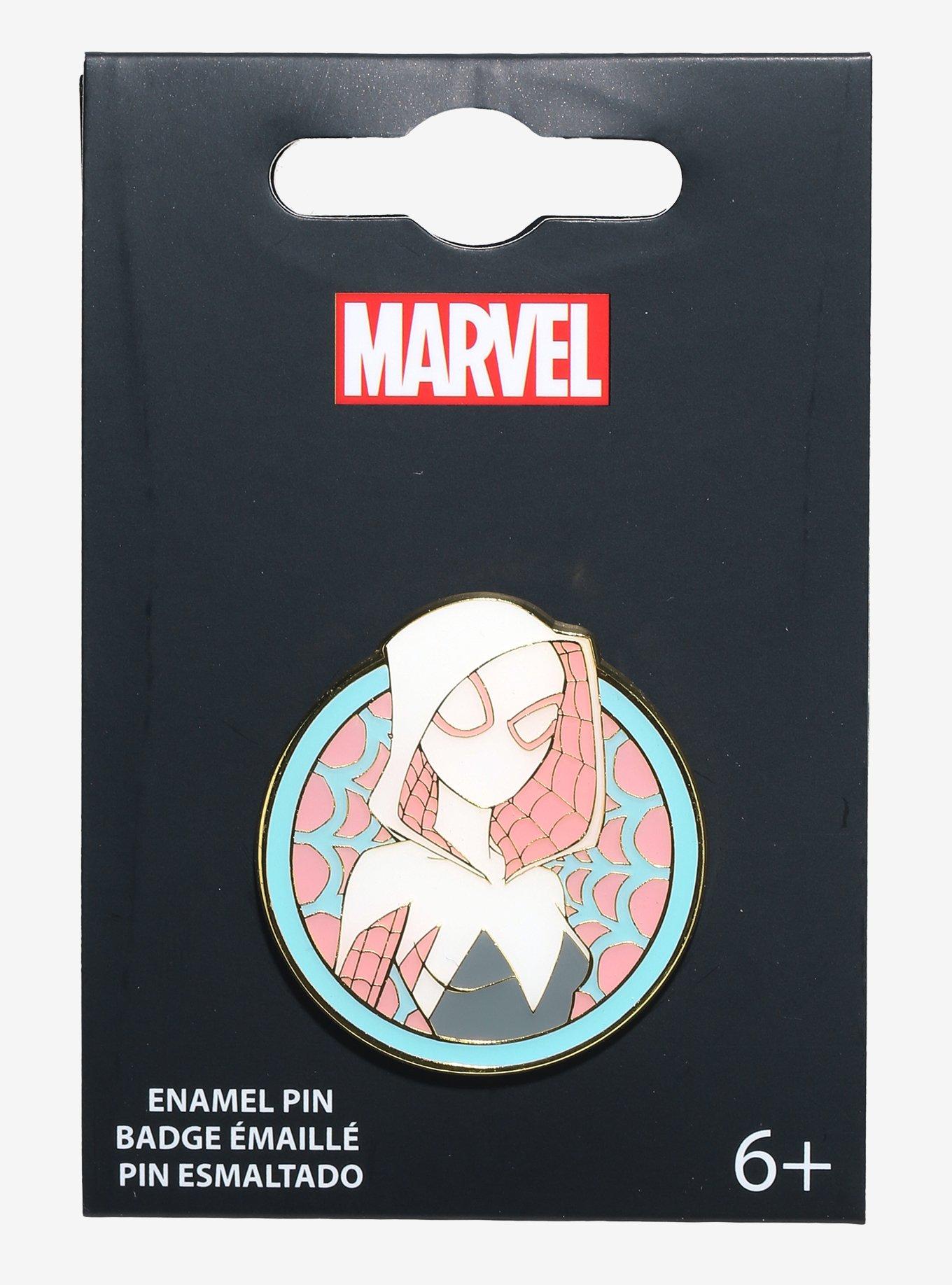 Loungefly Marvel Spider-Man Spider-Gwen Pastel Portrait Enamel Pin - BoxLunch Exclusive, , hi-res
