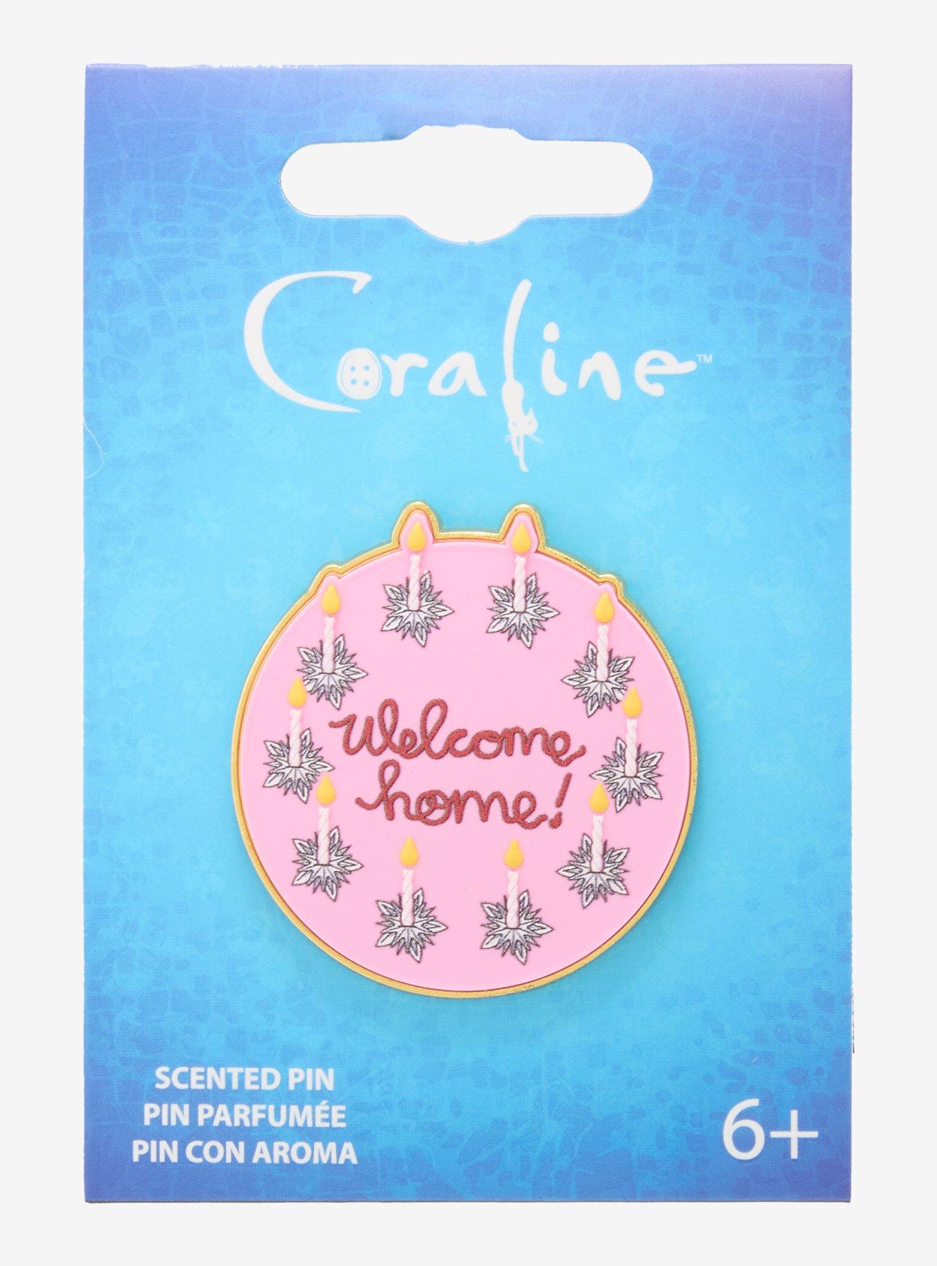Loungefly Coraline Welcome Home Cake Scented Enamel Pin - BoxLunch Exclusive, , hi-res