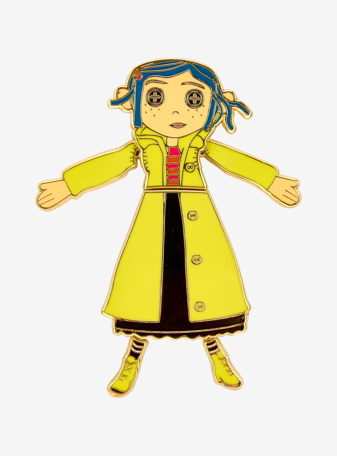 Loungefly Coraline Doll Coraline Moving Limited Edition Enamel Pin - BoxLunch Exclusive, , hi-res