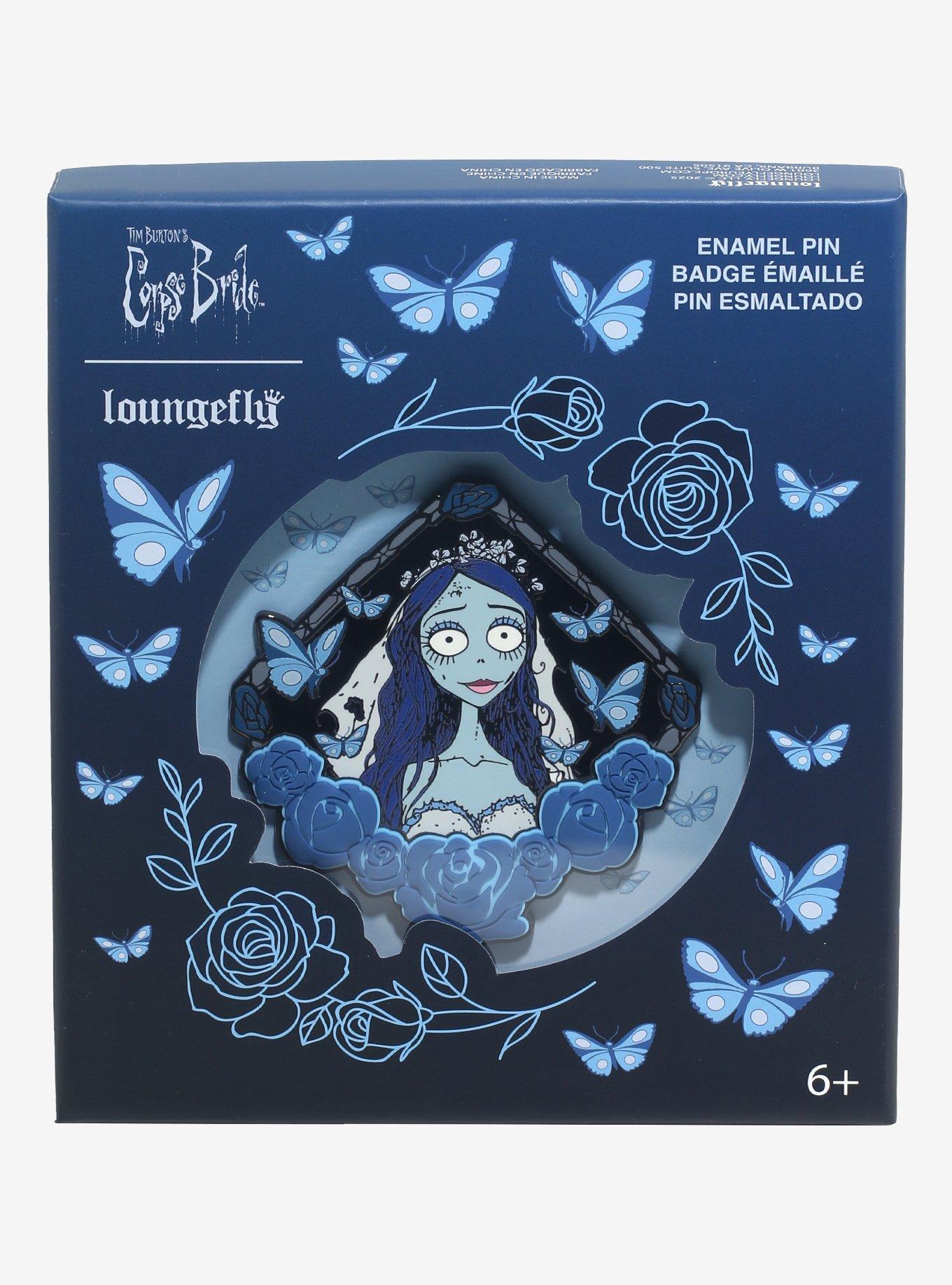 Loungefly Corpse Bride Emily Butterflies Limited Edition Enamel Pin — BoxLunch Exclusive, , hi-res