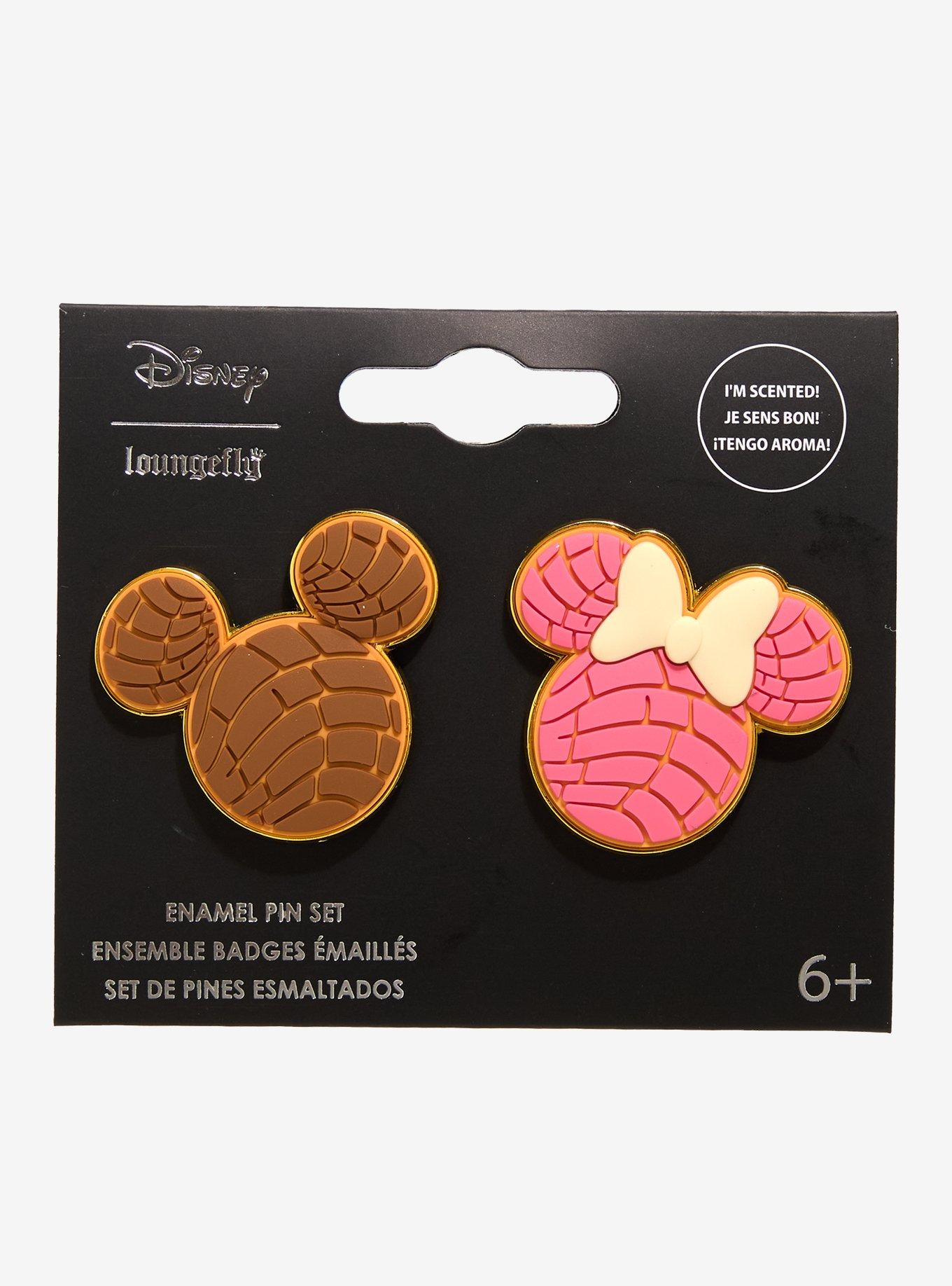 Loungefly Disney Mickey & Minnie Conchas Scented Enamel Pin Set — BoxLunch Exclusive, , hi-res