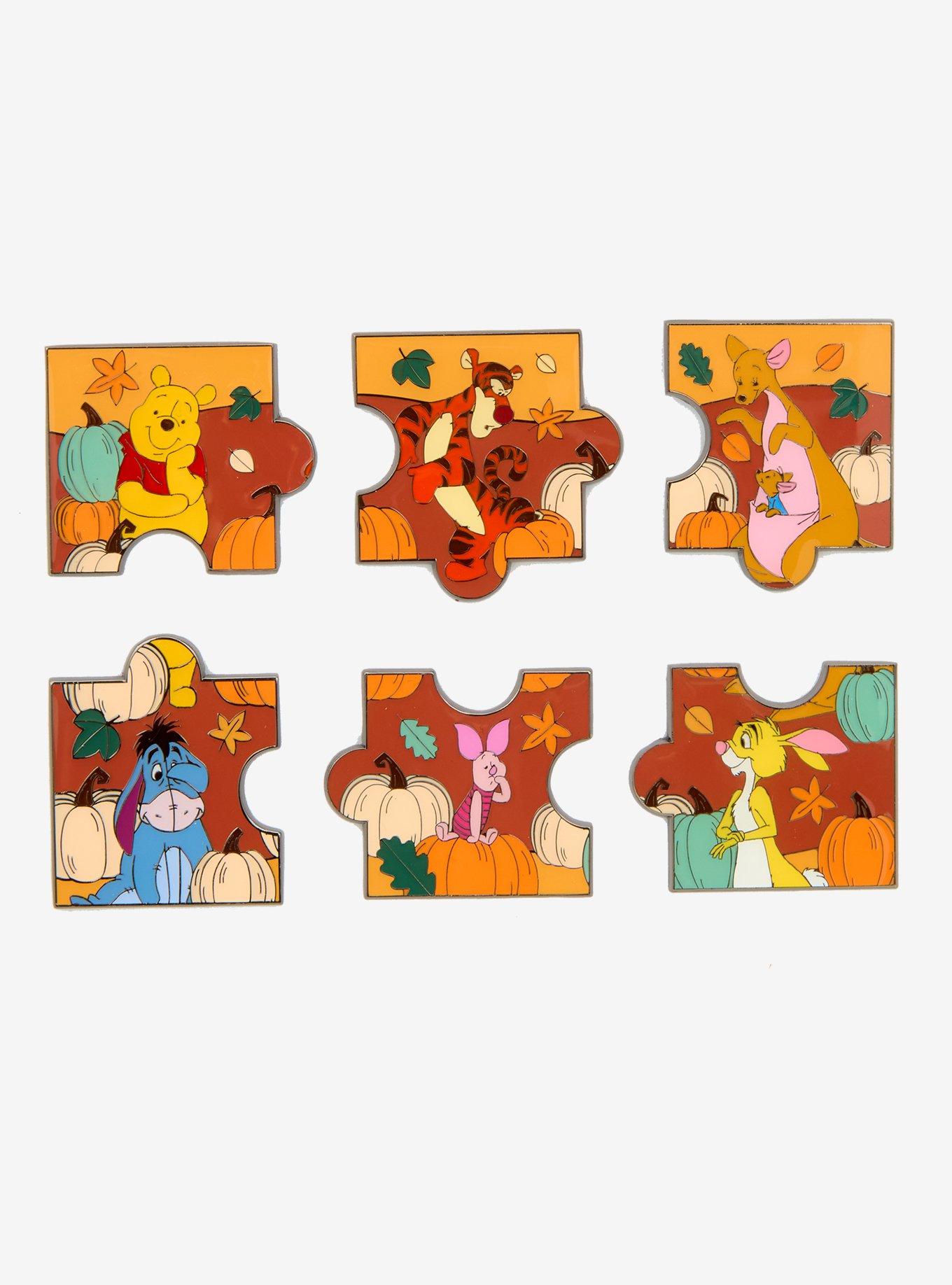 Loungefly Disney Winnie the Pooh Autumn Puzzle Blind Box Enamel Pin — BoxLunch Exclusive, , hi-res