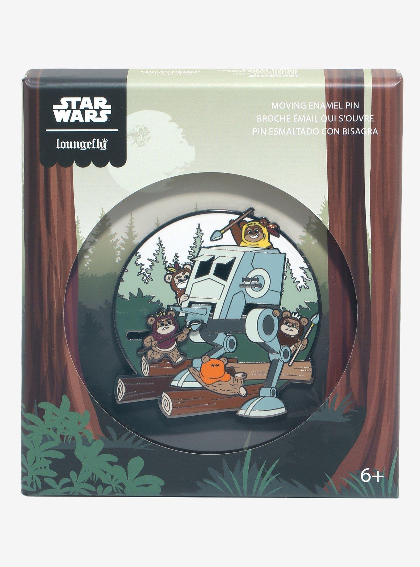 Loungefly Star Wars Ewok Attack Moving Limited Edition Enamel Pin - BoxLunch Exclusive, , alternate