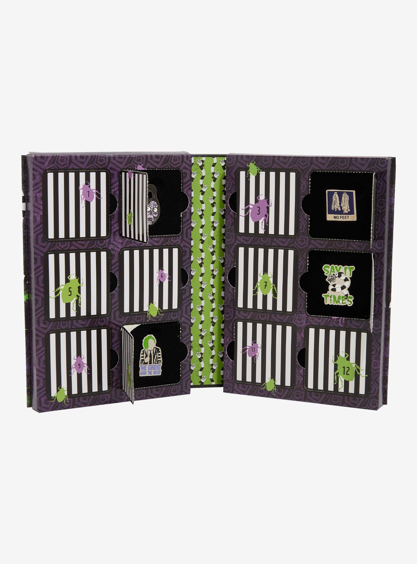 Beetlejuice 12 Days of Pins Collector's Countdown Set — BoxLunch Exclusive, , alternate