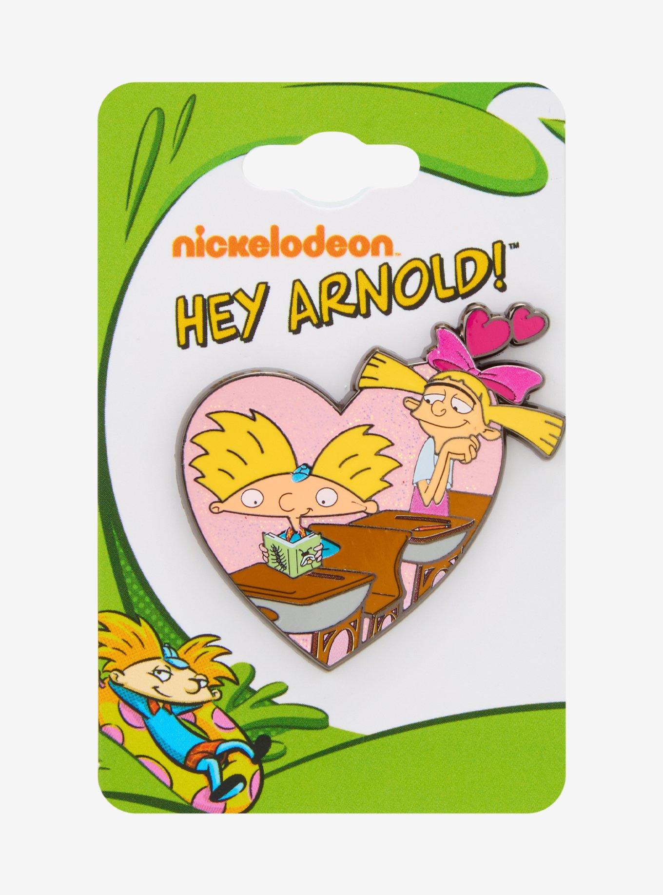 Hey Arnold! Helga & Arnold Enamel Pin — BoxLunch Exclusive, , hi-res