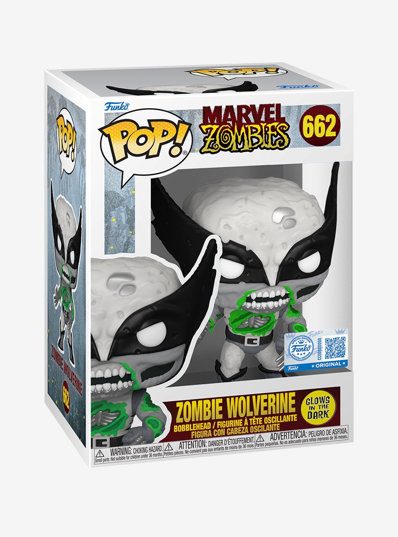 Funko Pop! Marvel Zombies Zombie Wolverine Glow-In-The-Dark Vinyl Bobblehead - BoxLunch Exclusive, , hi-res