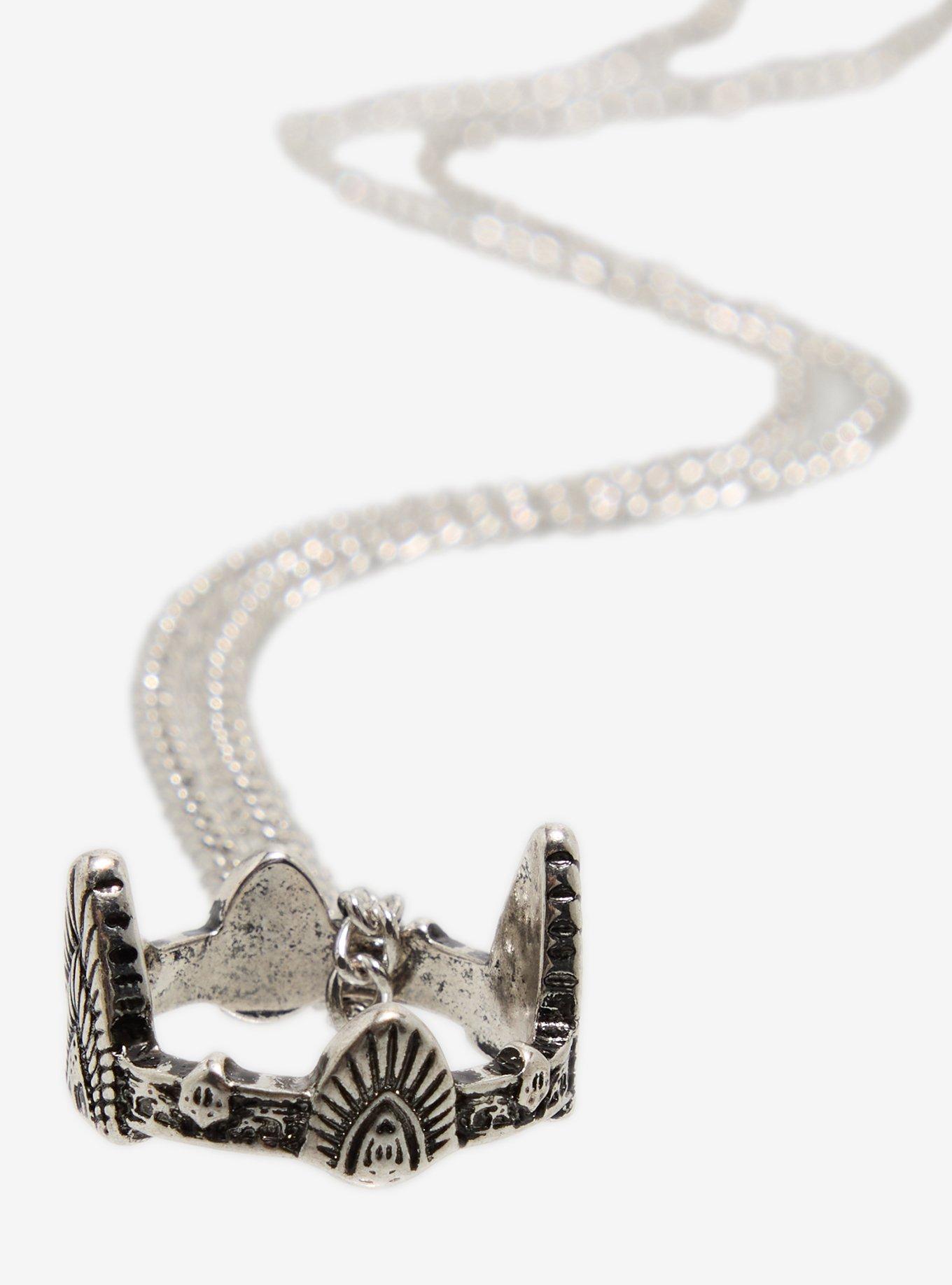 The Lord Of The Rings Aragorn & Arwen Crown Best Friend Necklace Set, , alternate