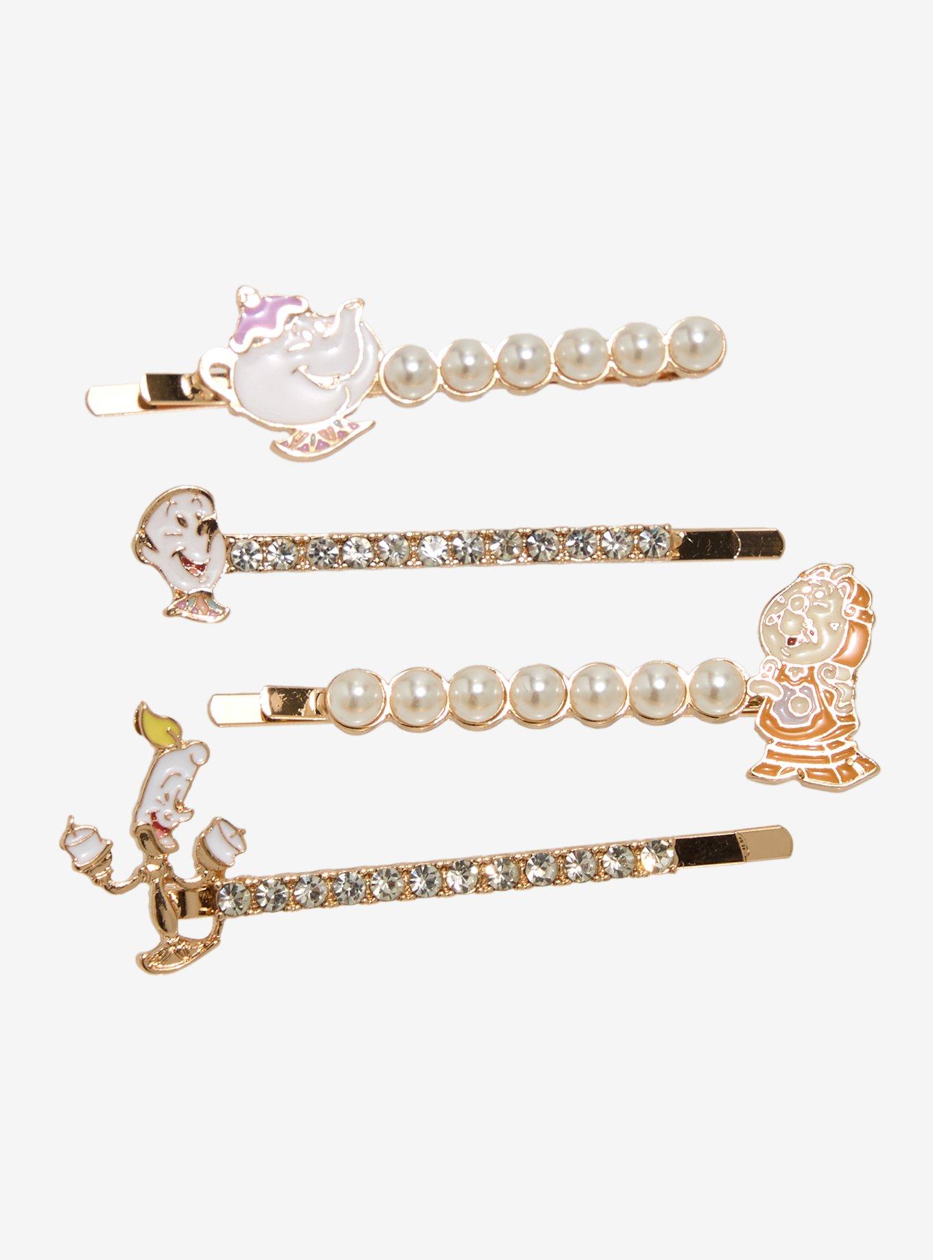 Her Universe Disney Beauty And The Beast Icons Hair Clip Set Her Universe Exclusive, , hi-res