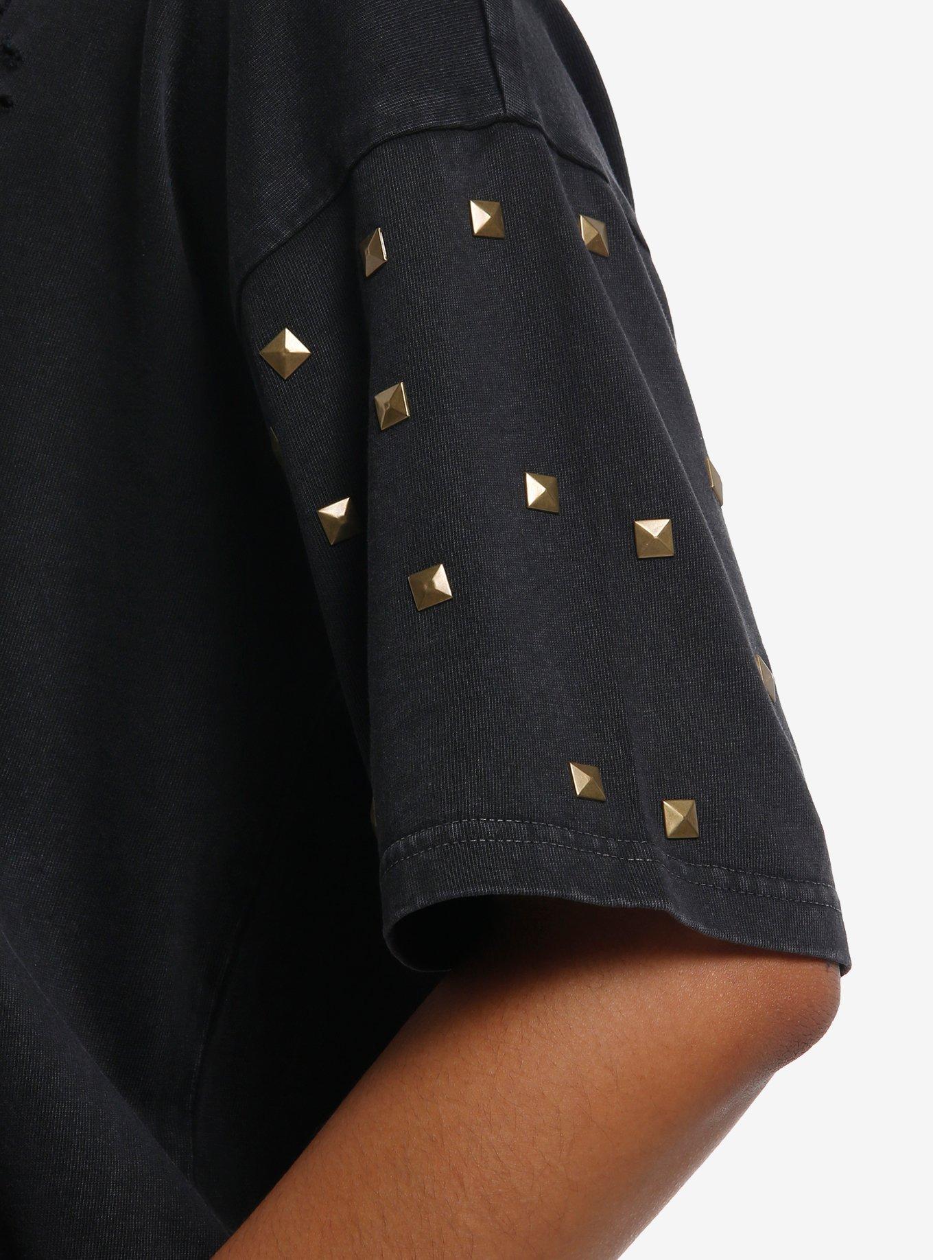 Type O Negative Studded Distressed T-Shirt, MULTI, alternate