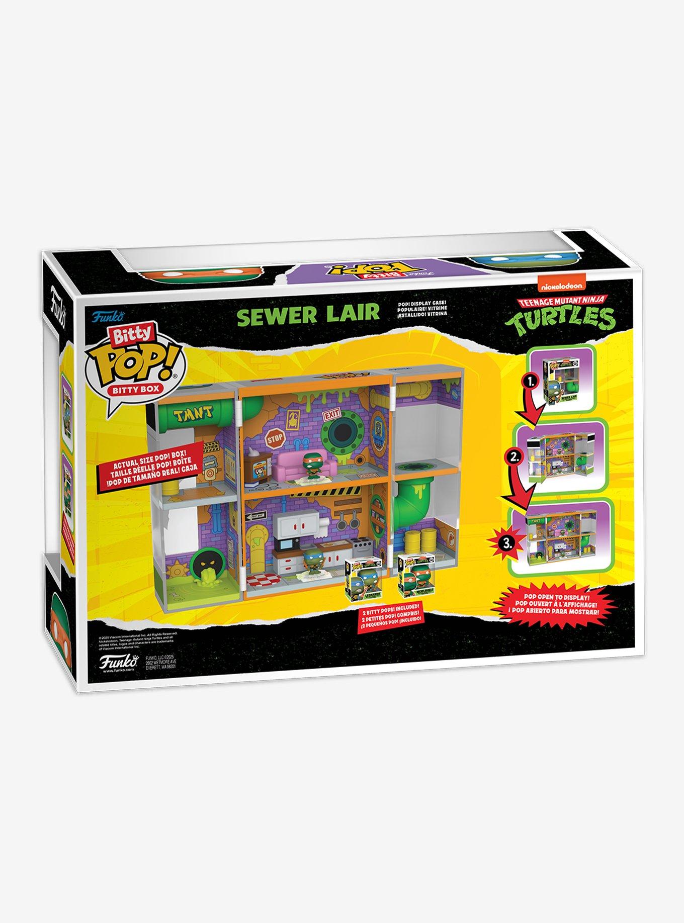 Funko Teenage Mutant Ninja Turtles Bitty Pop! Sewer Lair Vinyl Set, , alternate