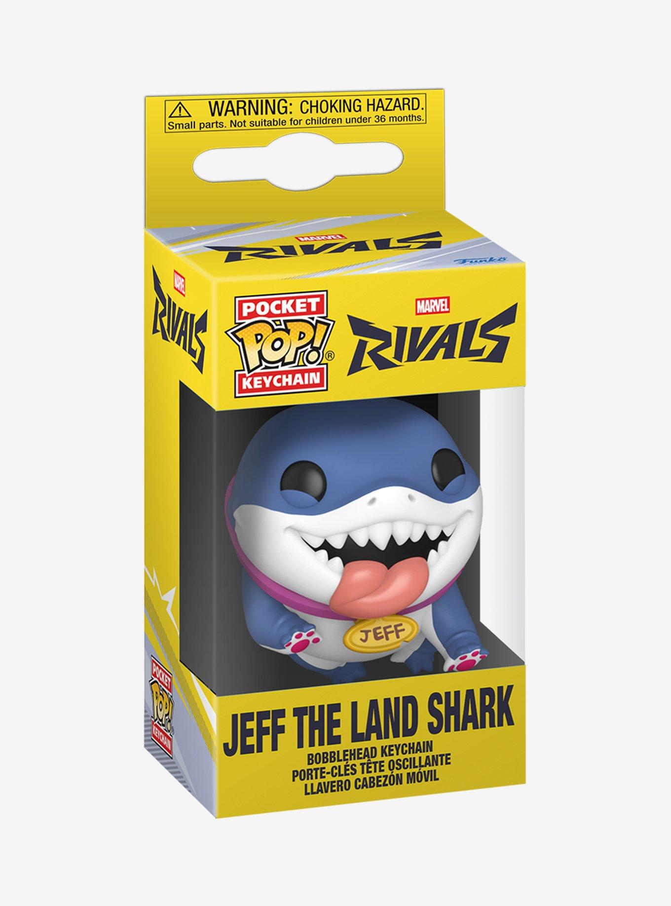 Funko Marvel Rivals Pocket Pop! Jeff The Land Shark Vinyl Key Chain, , hi-res