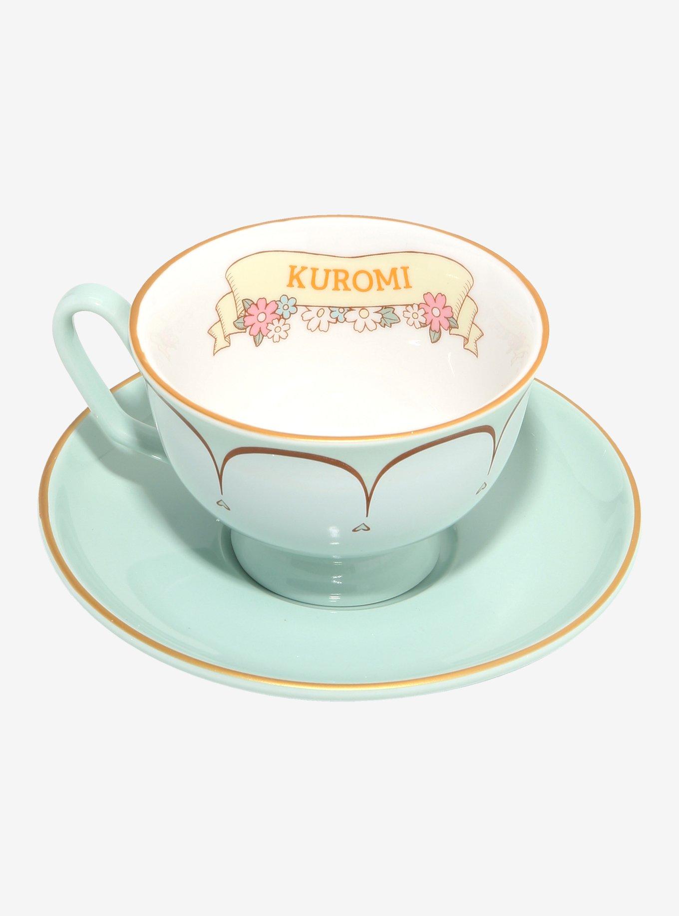 Sanrio Kuromi Floral Tea Cup and Saucer — BoxLunch Exclusive, , hi-res