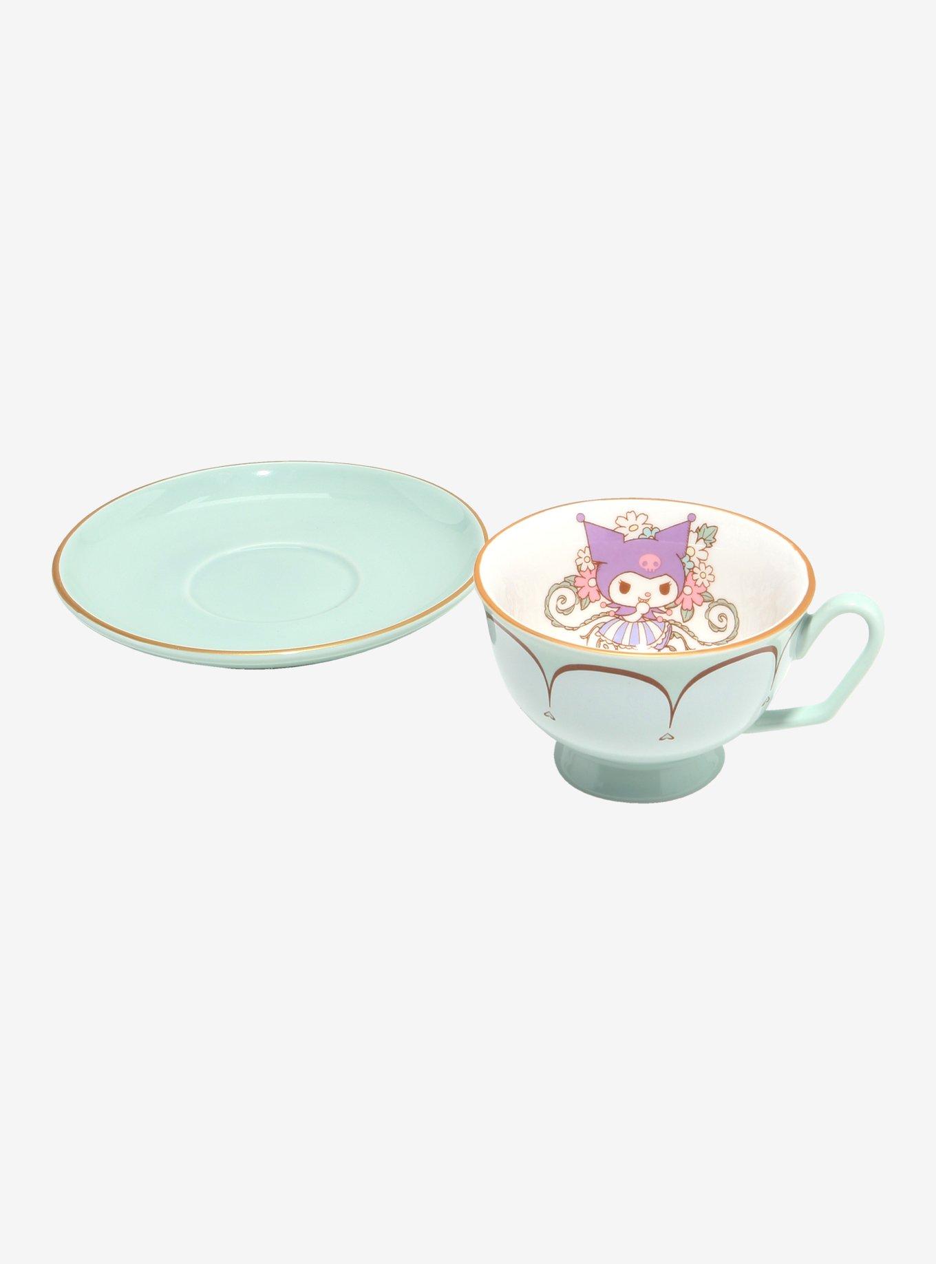 Sanrio Kuromi Floral Tea Cup and Saucer — BoxLunch Exclusive, , alternate