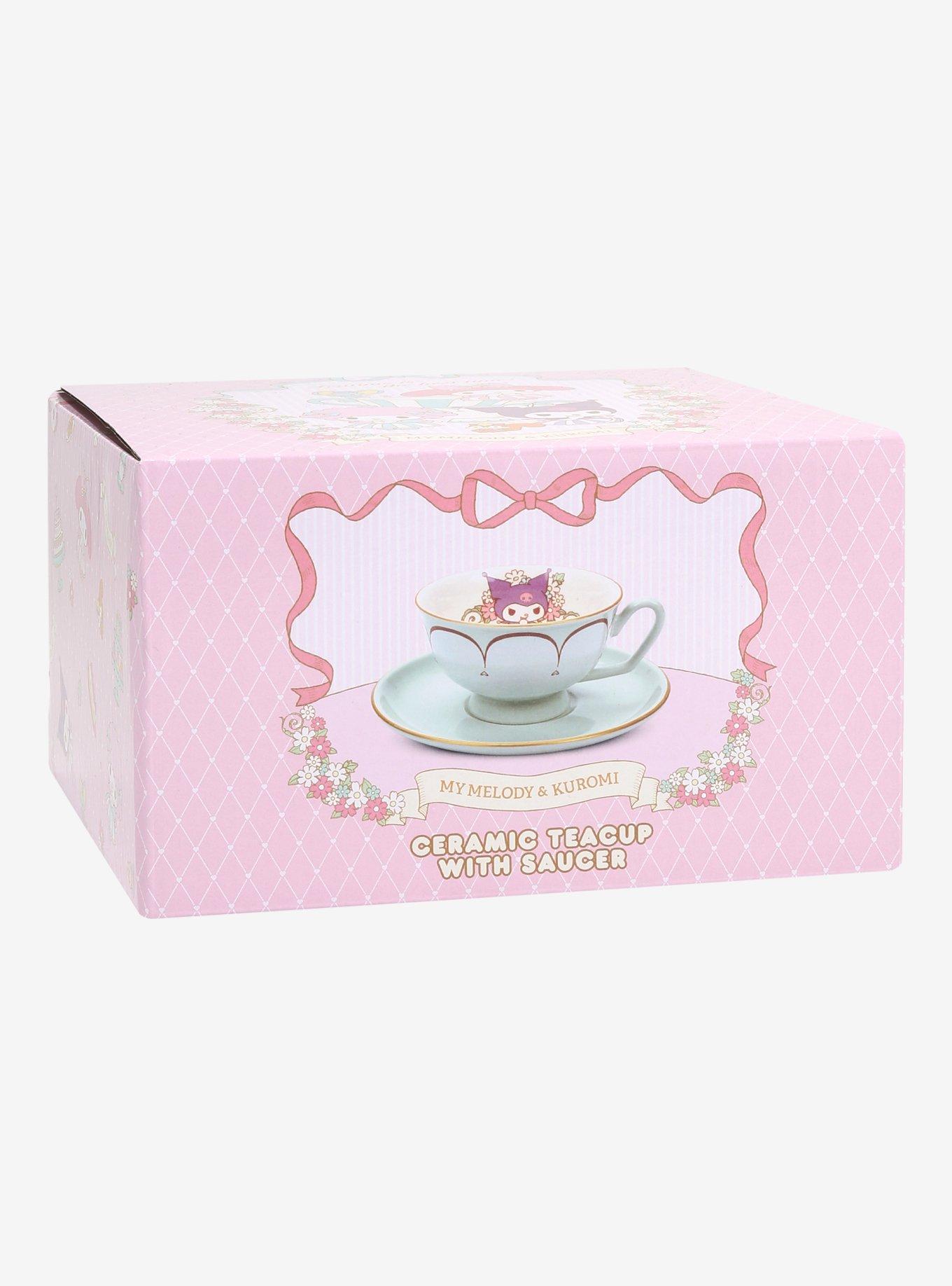 Sanrio Kuromi Floral Tea Cup and Saucer — BoxLunch Exclusive, , alternate
