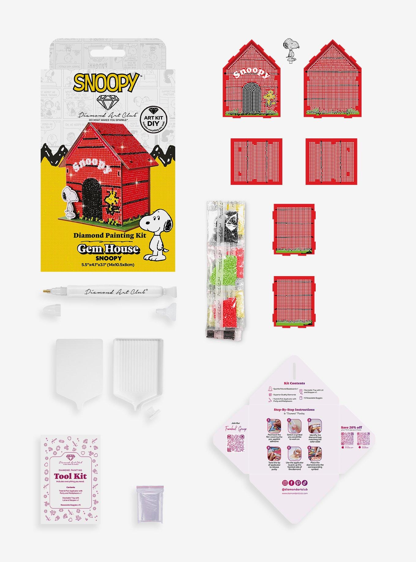 Peanuts Snoopy Doghouse Diamond Art Kit, , alternate