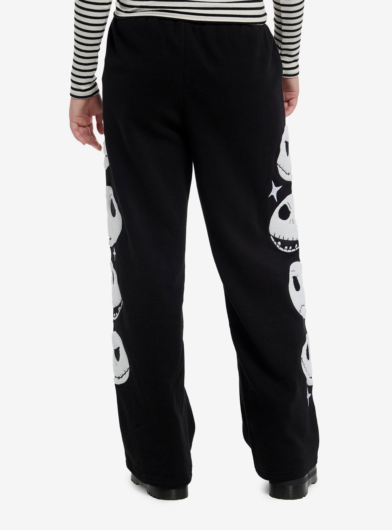 Her Universe The Nightmare Before Christmas Jack Faces Wide Leg Girls Lounge Pants, , hi-res