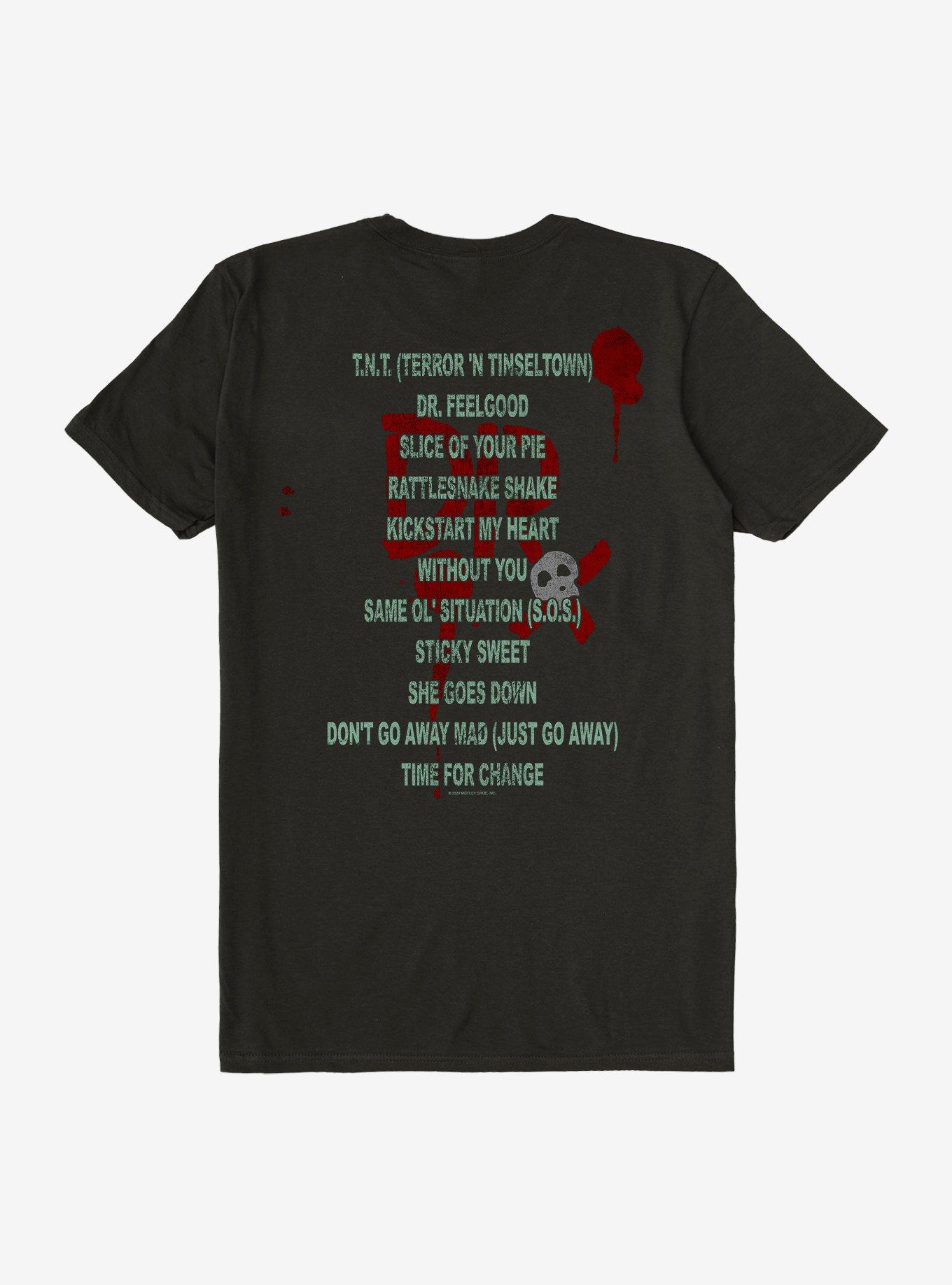 Motley Crue Dr. FeelGood Album Tracklist Vintage T-Shirt, , hi-res