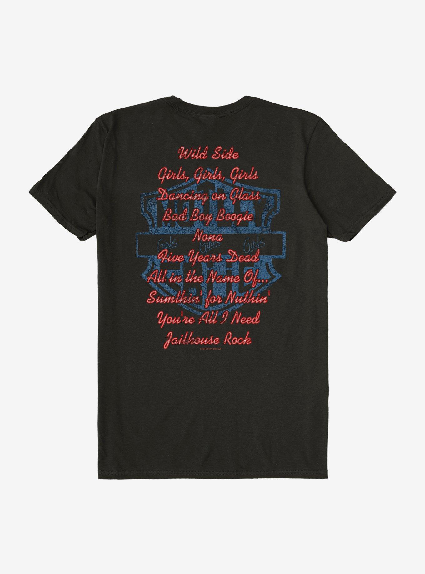 Motley Crue Girls Girls Girls Album Tracklist T-Shirt, , hi-res
