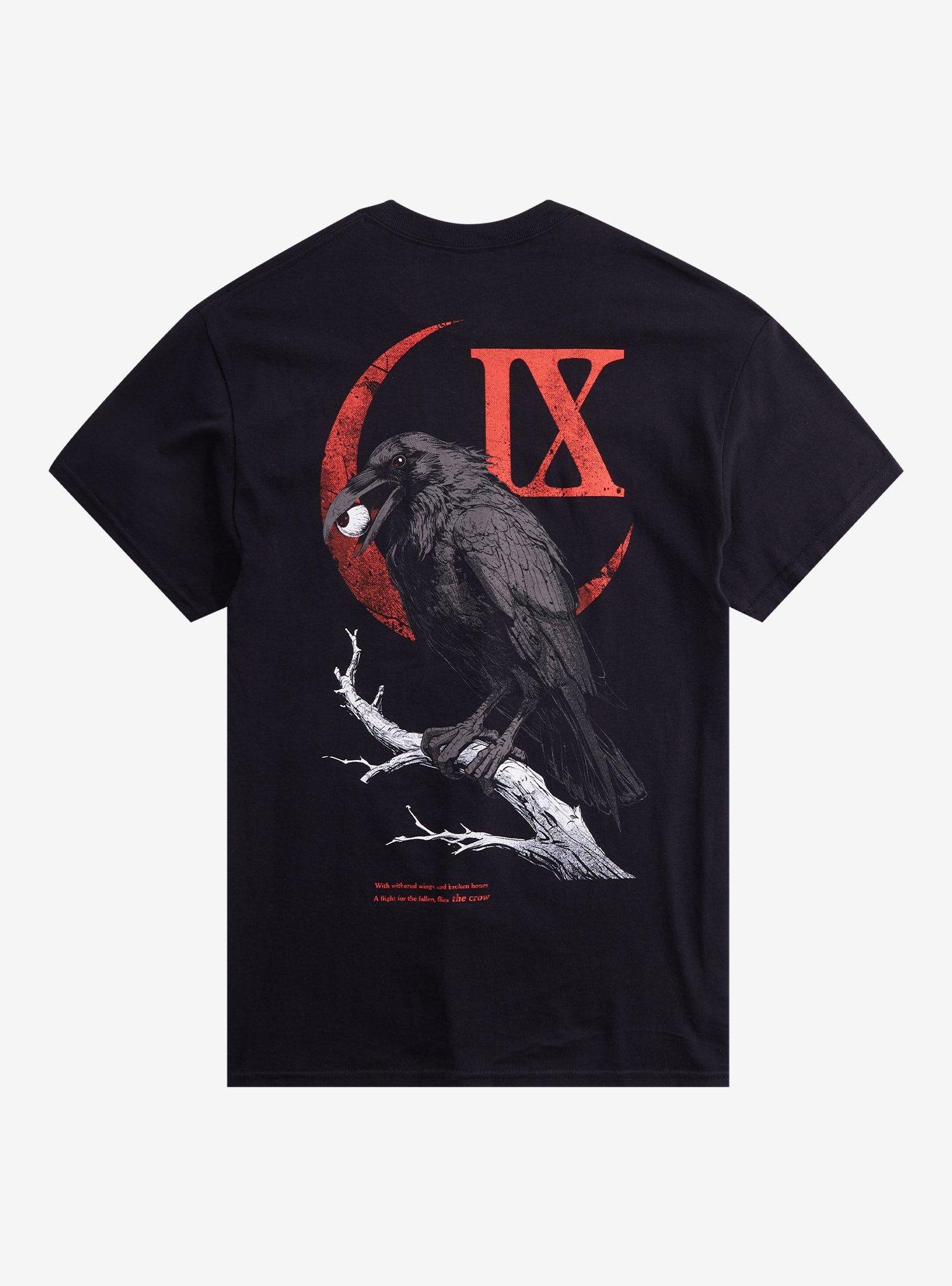 Ice Nine Kills A Grave Mistake Crow T-Shirt, BLACK, alternate