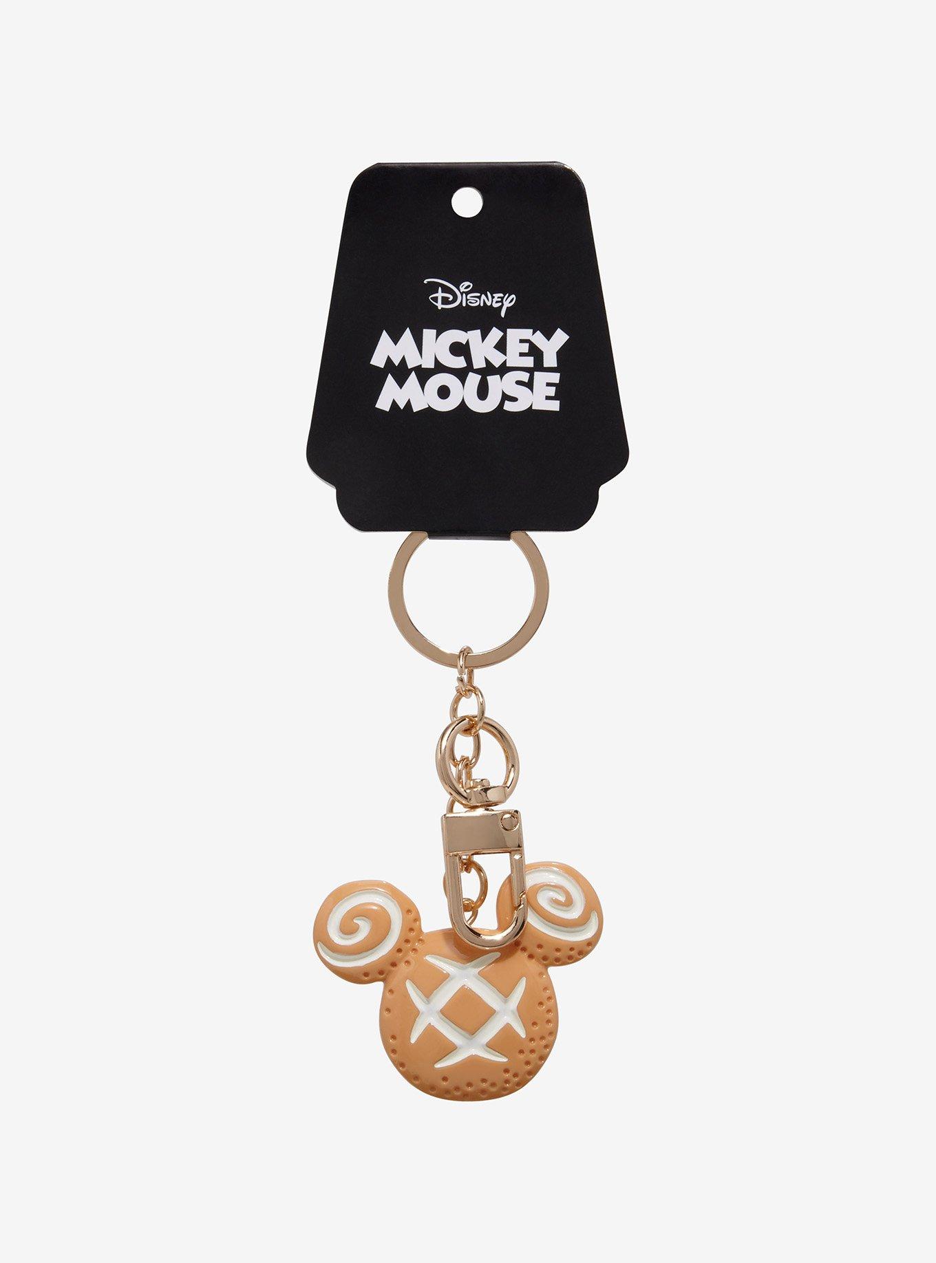 Disney Mickey Mouse Bread Silhouette Keychain - BoxLunch Exclusive, , alternate