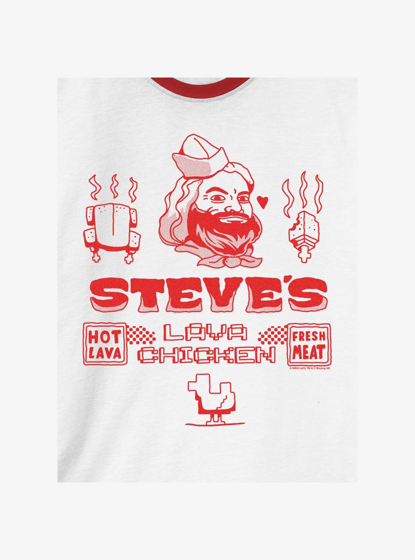 A Minecraft Movie Steves Lava Chicken Ringer T-Shirt, , hi-res