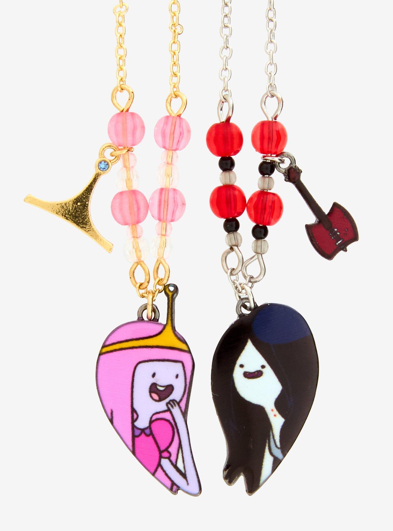 Adventure Time Princess Bubblegum & Marceline Necklace Set — BoxLunch Exclusive, , alternate