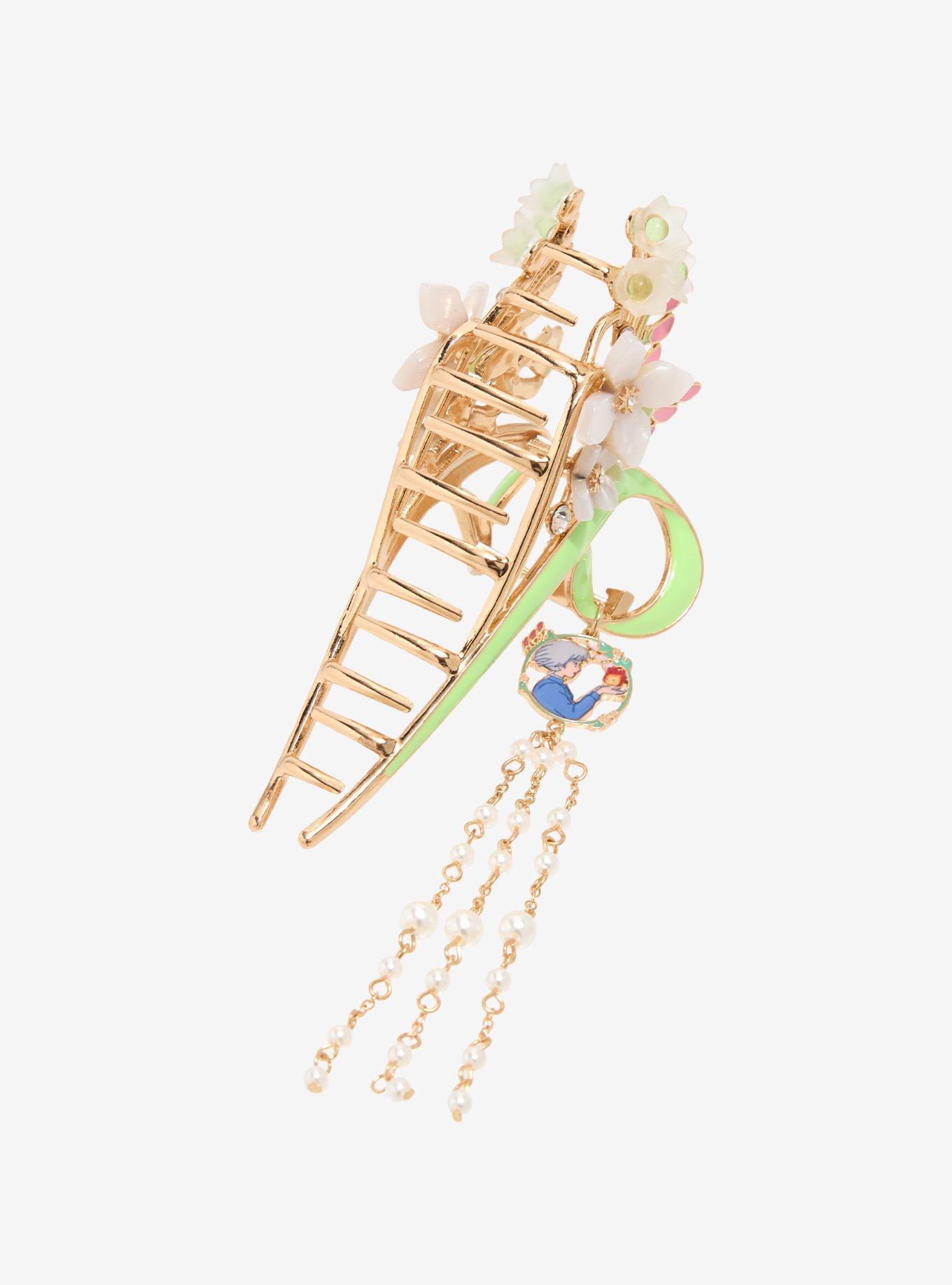 Studio Ghibli&reg; Howl's Moving Castle Sophie Floral Claw Clip with Charm, , alternate