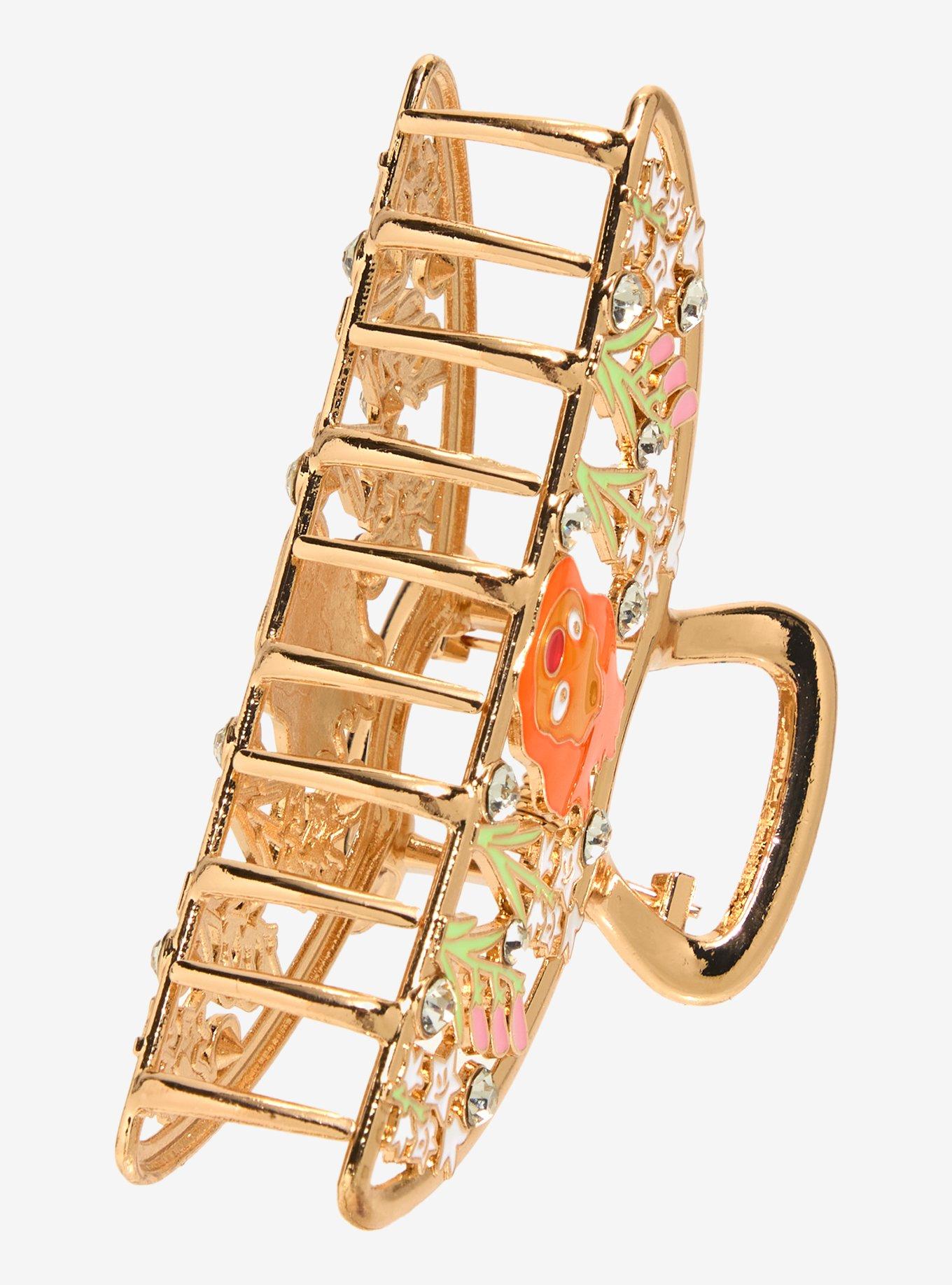 Studio Ghibli® Howl's Moving Castle Calcifer Floral Metal Claw Clip, , alternate
