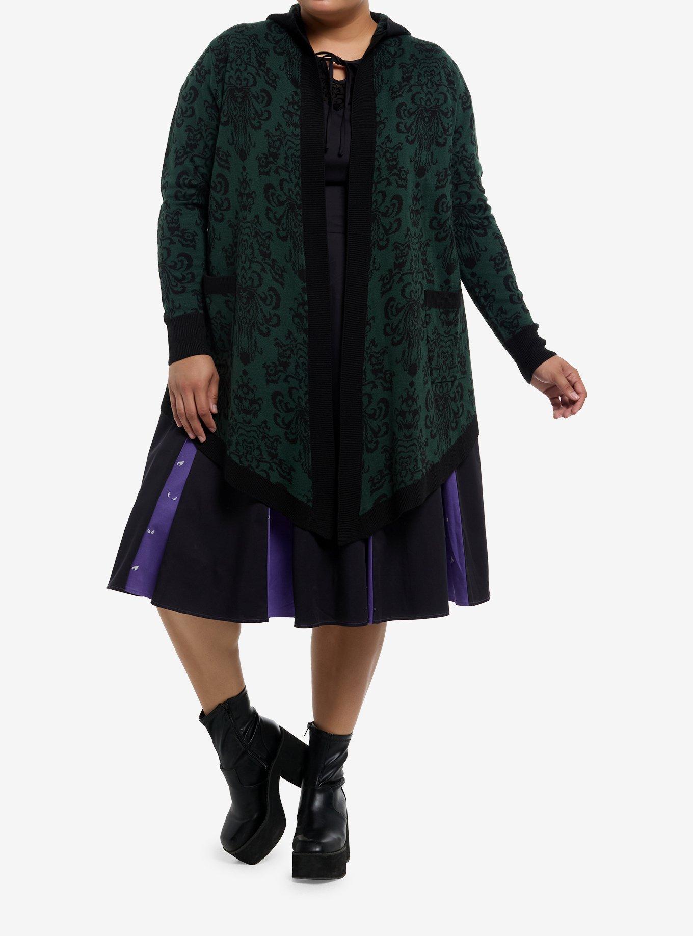 Her Universe Disney The Haunted Mansion Wallpaper Hooded Cardigan Plus Size Her Universe Exclusive, , hi-res