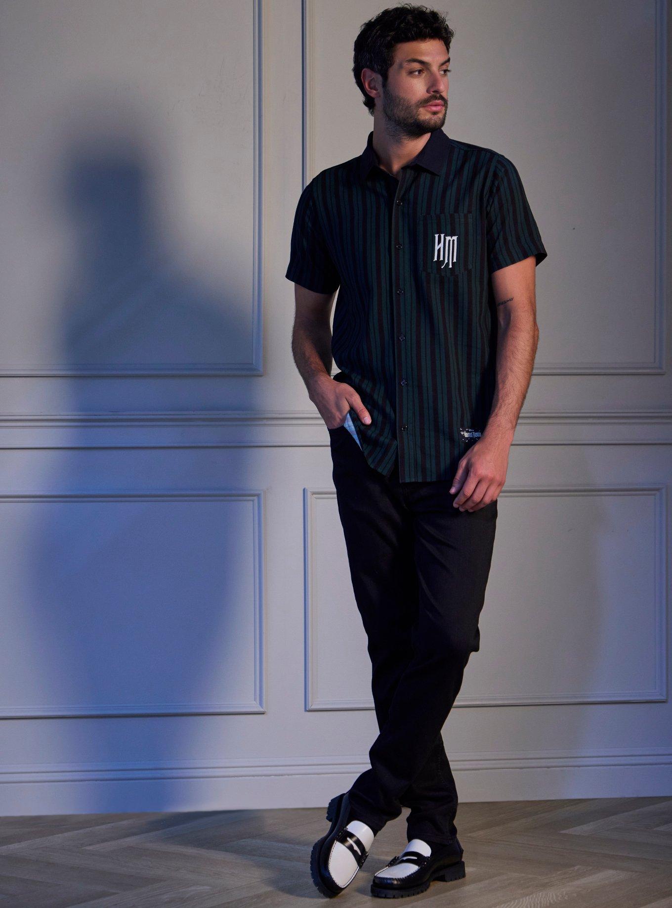 Our Universe Disney The Haunted Mansion Ghost Host Woven Button-Up Our Universe Exclusive, , hi-res