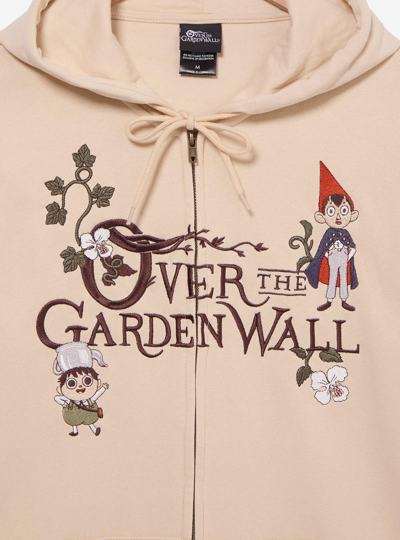 Over The Garden Wall Floral Icons Embroidered Zippered Hoodie - BoxLunch Exclusive, , hi-res
