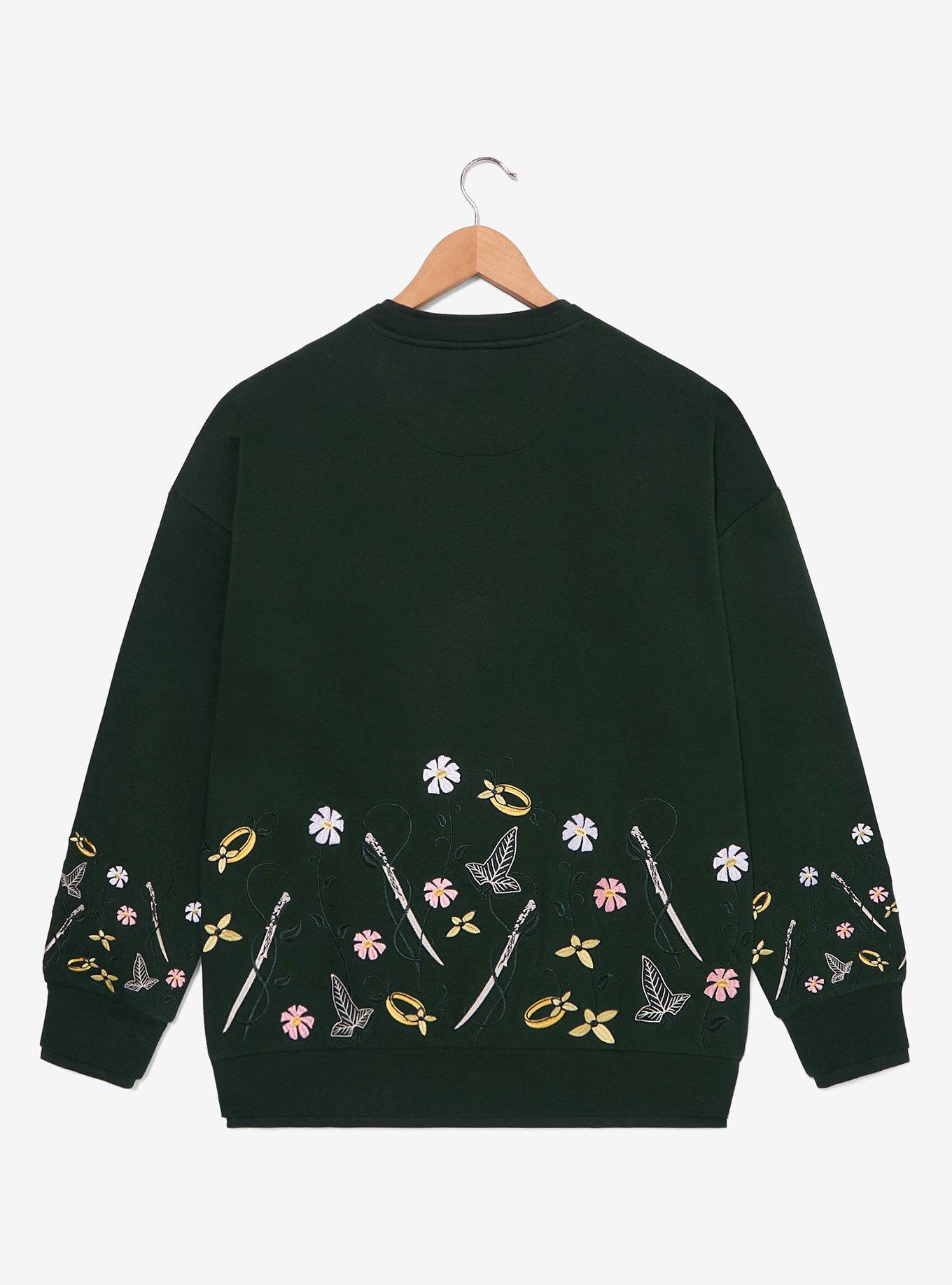 The Lord of the Rings Embroidered Crewneck — BoxLunch Exclusive, , hi-res