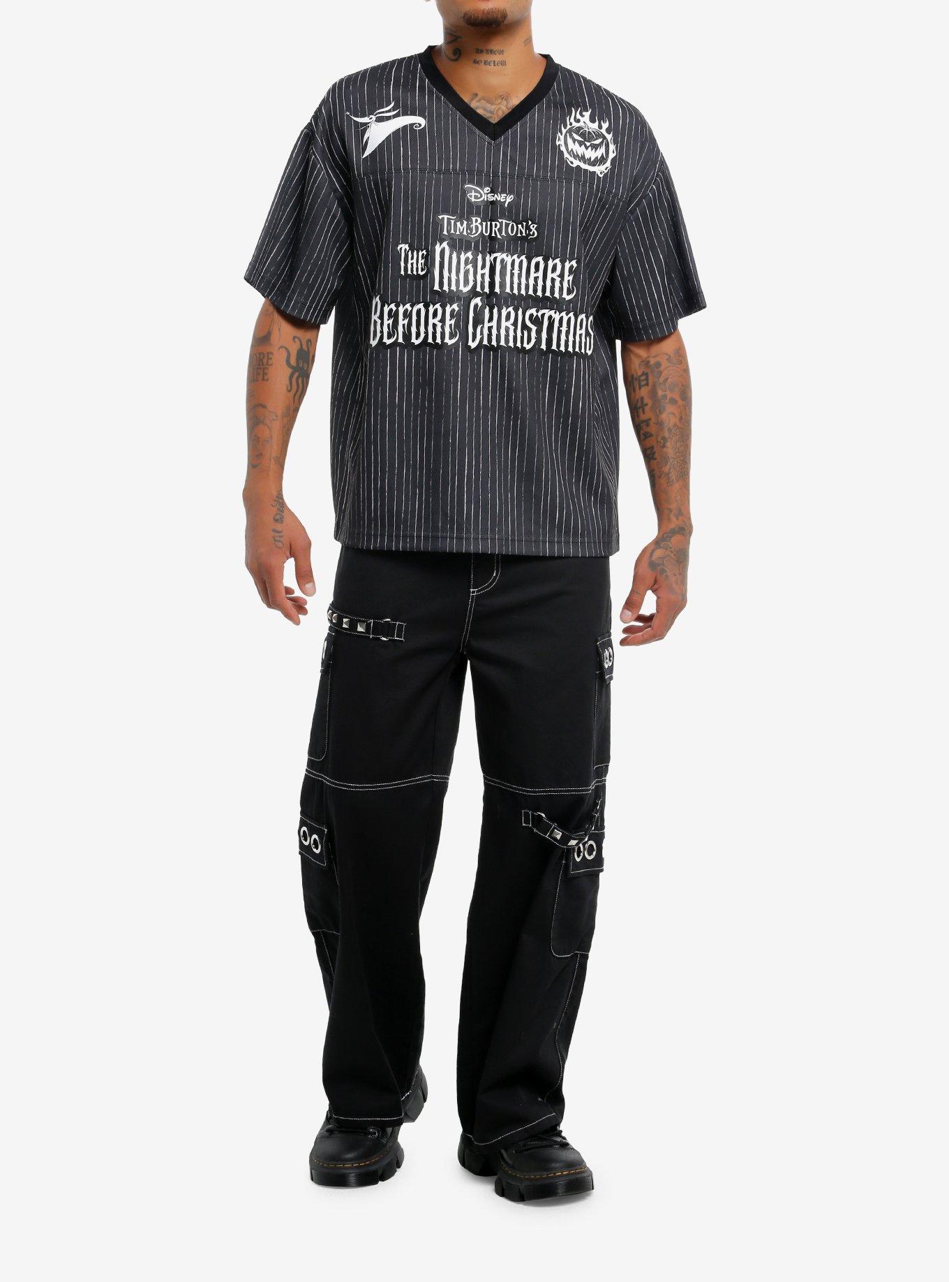 Our Universe The Nightmare Before Christmas Jack Skellington Football Jersey, BLACK, alternate