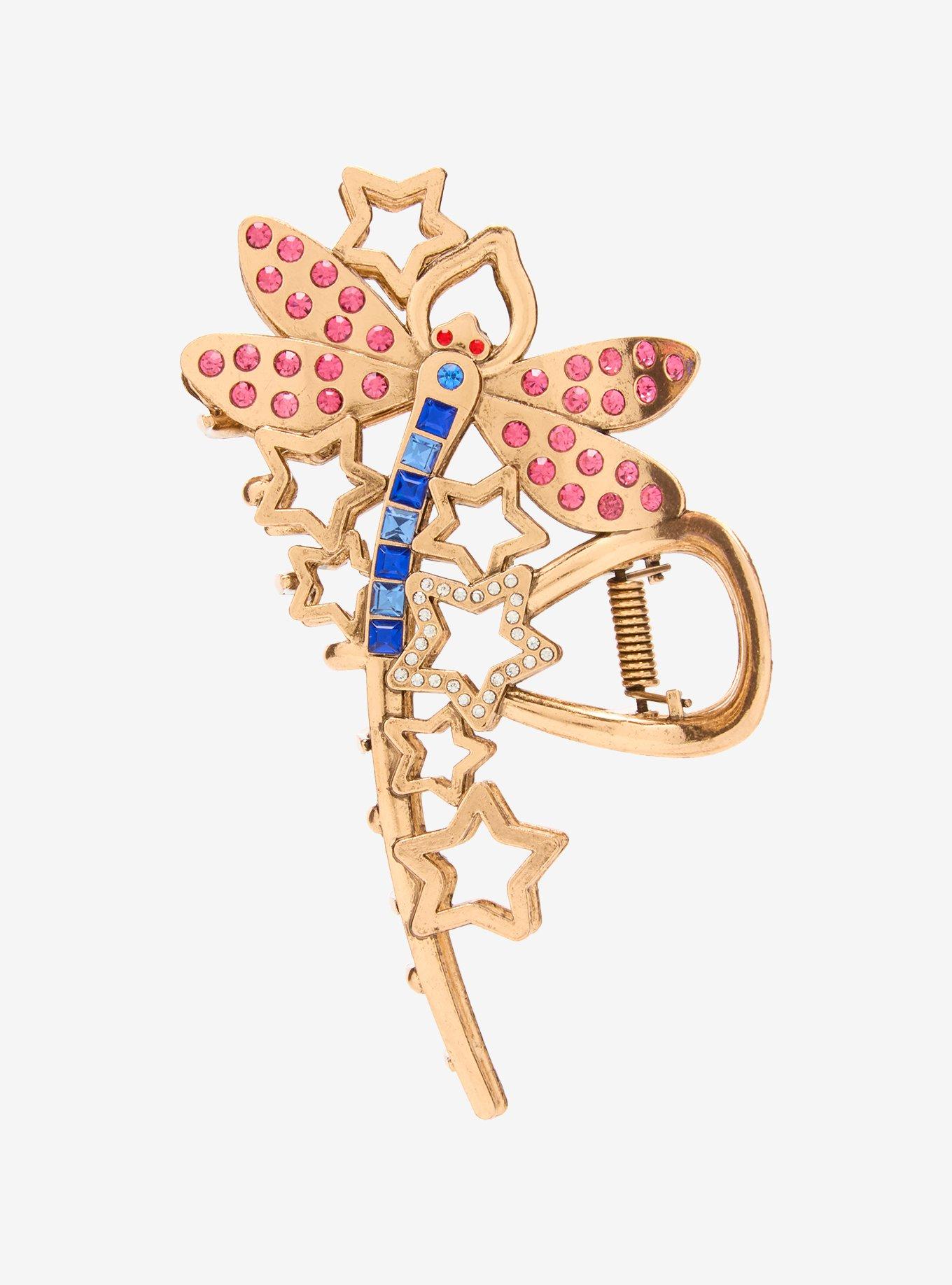 Coraline Dragonfly Rhinestone Claw Clip, , hi-res