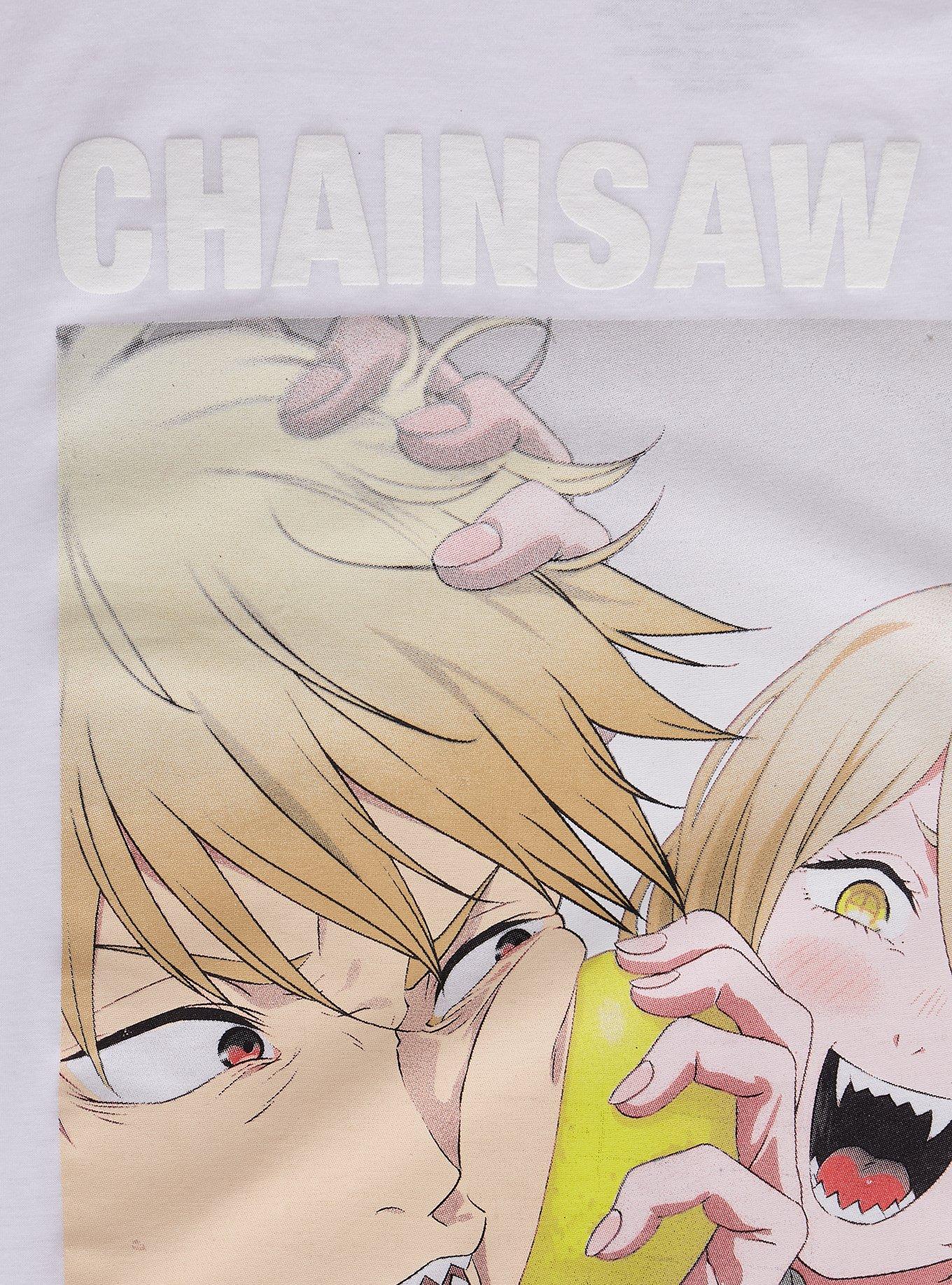 Chainsaw Man Denji & Power Lemons Puff Print T-Shirt, , hi-res