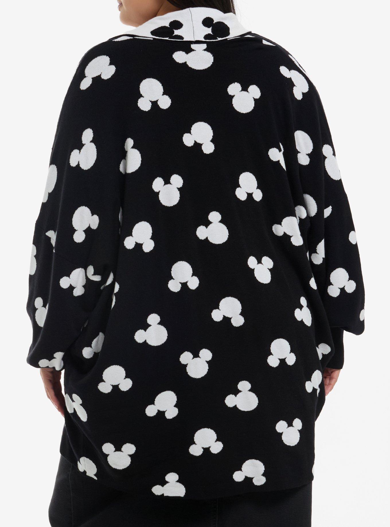 Her Universe Disney Mickey Mouse Drape Cardigan Plus Size Her Universe Exclusive, BIRCH IVORY, alternate - view 3