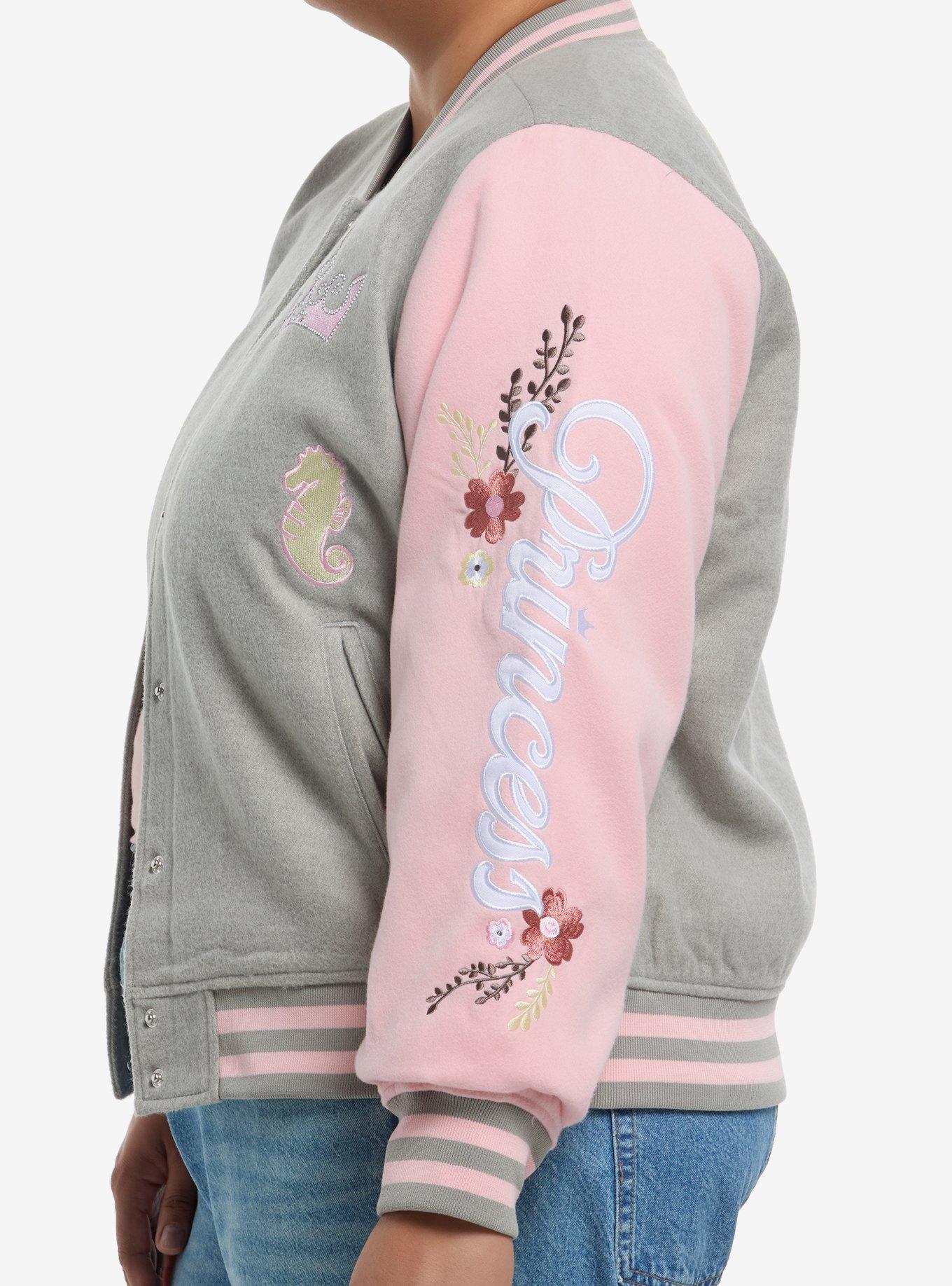 Her Universe Disney Princess Icon Varsity Jacket Plus Size Her Universe Exclusive, MULTI, alternate