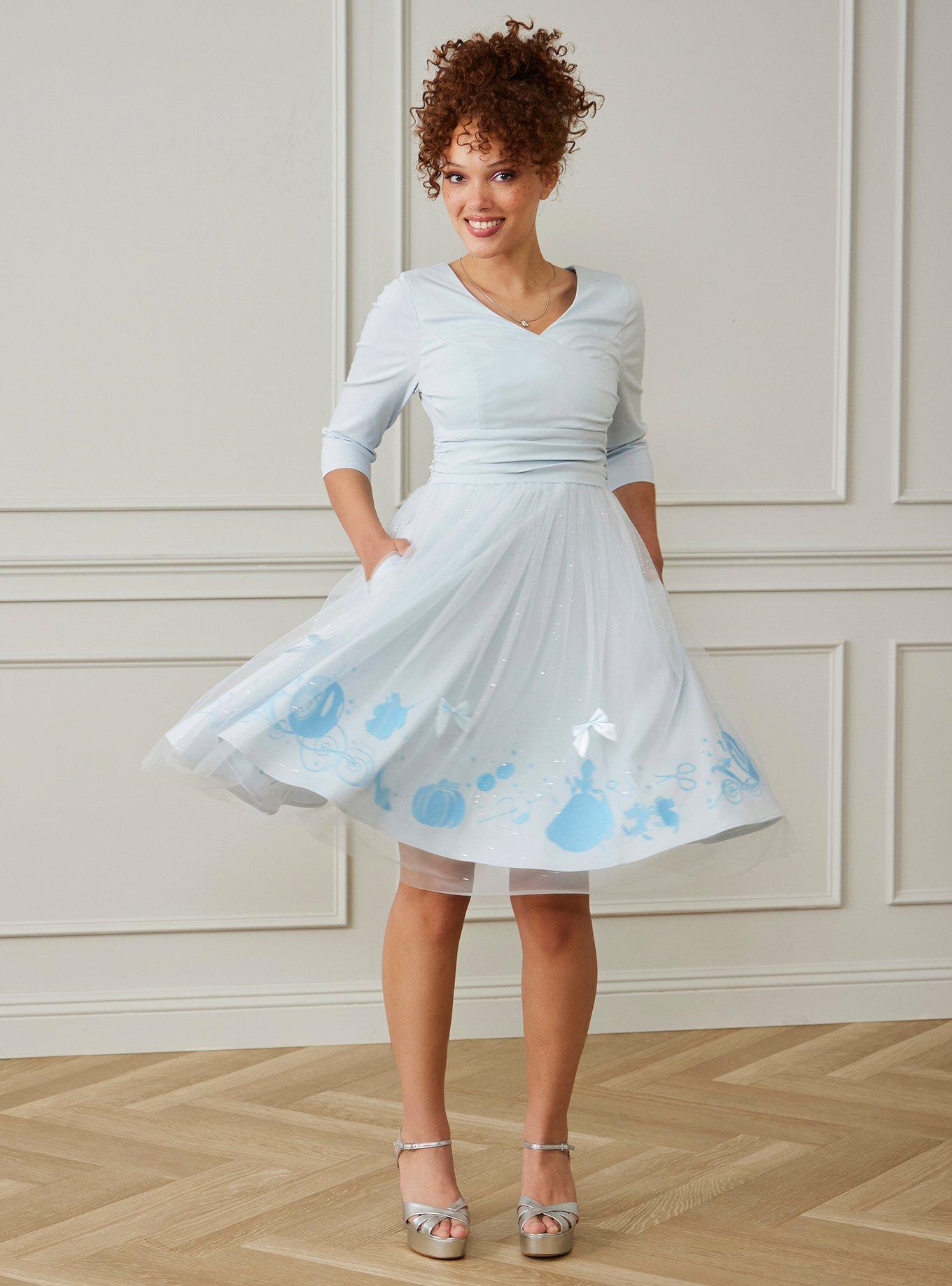 Her Universe Disney Cinderella Ribbon Mesh Dress Her Universe Exclusive, , hi-res
