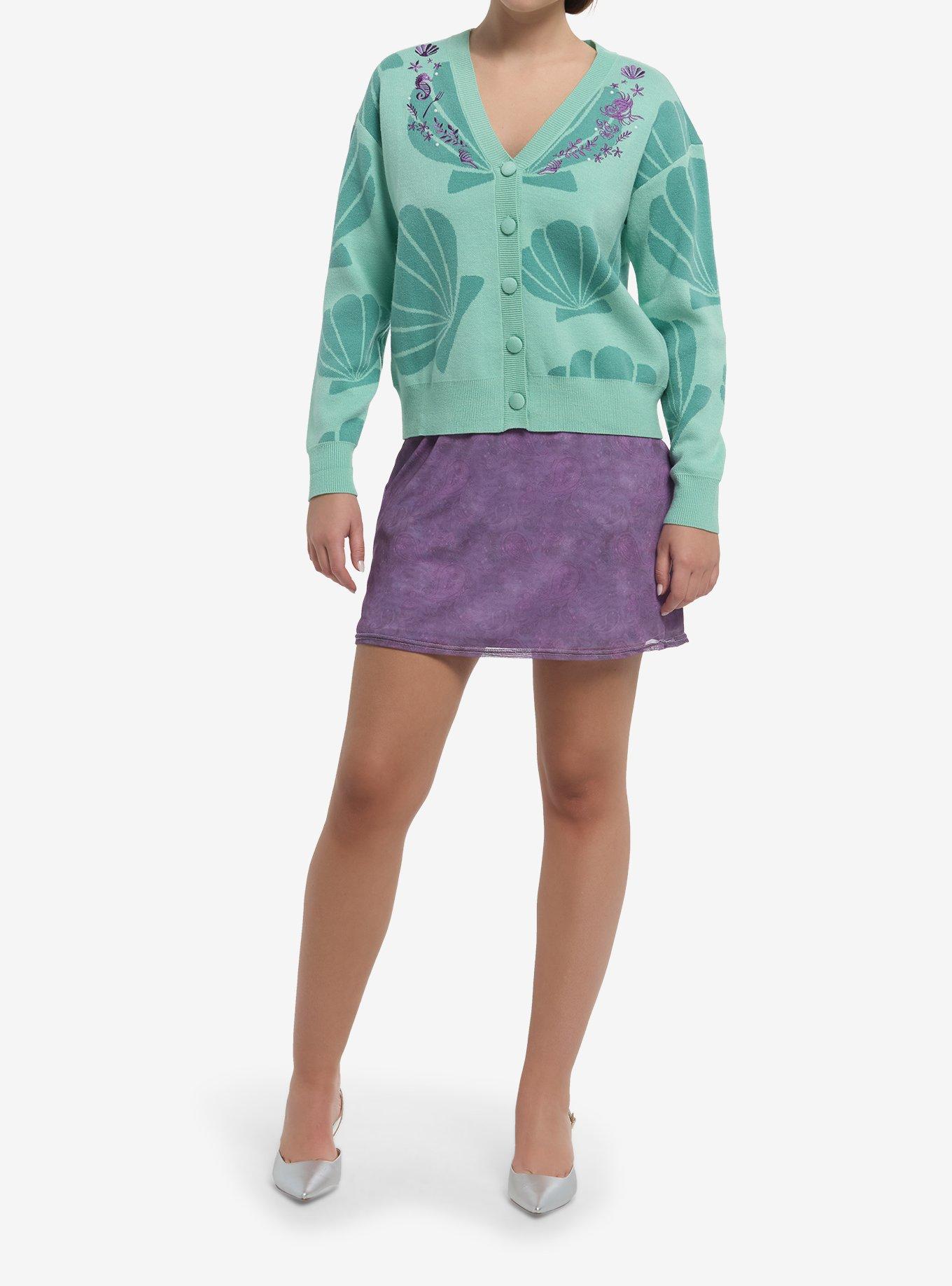 Her Universe Disney The Little Mermaid Icon Bead Cardigan Her Universe Exclusive, MULTI, alternate