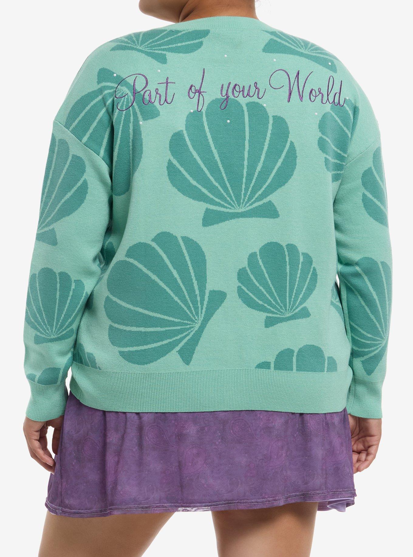 Her Universe Disney The Little Mermaid Icon Bead Cardigan Plus Size Her Universe Exclusive, , hi-res