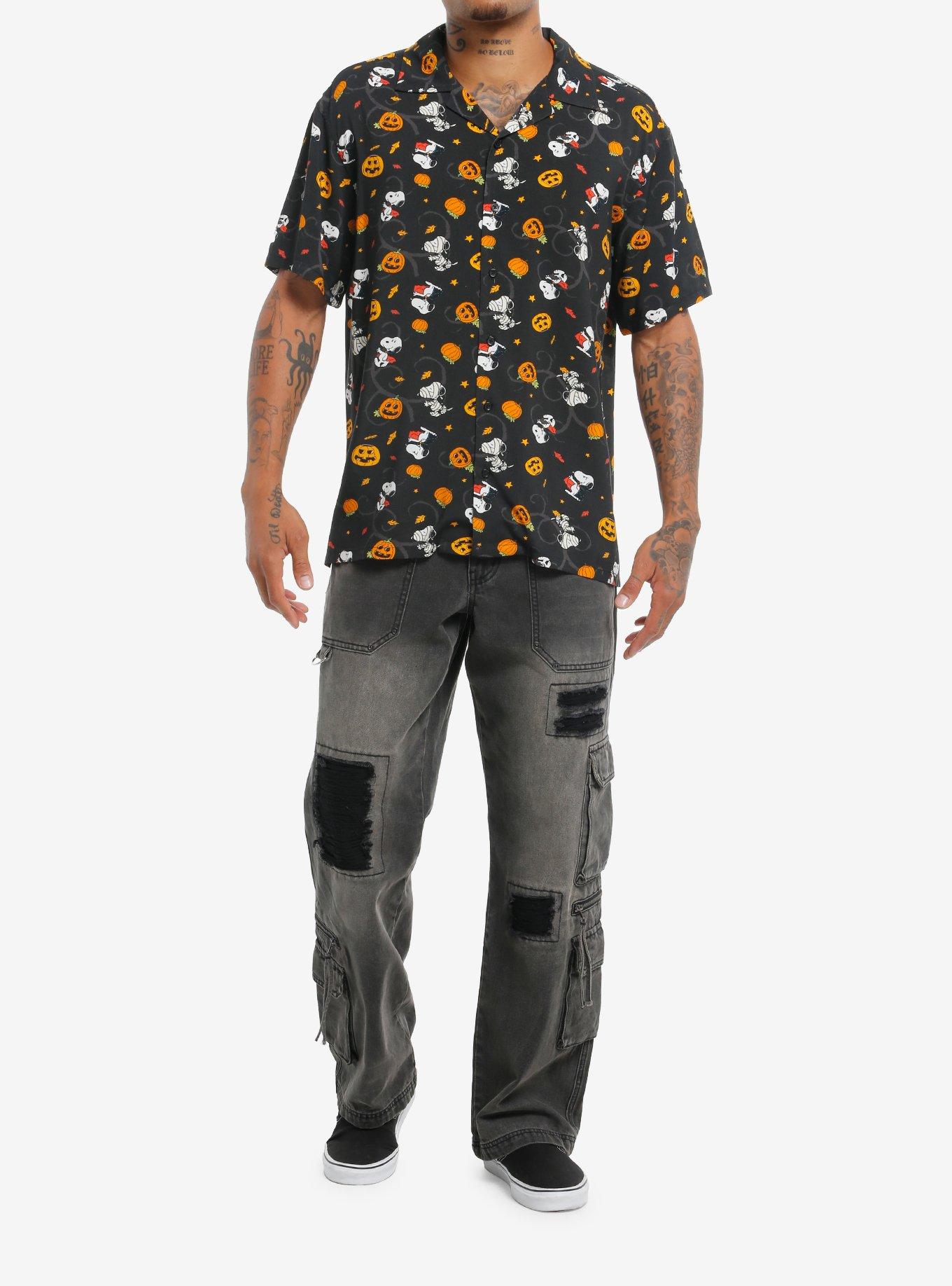 Peanuts Snoopy Halloween Woven Button-Up, , hi-res