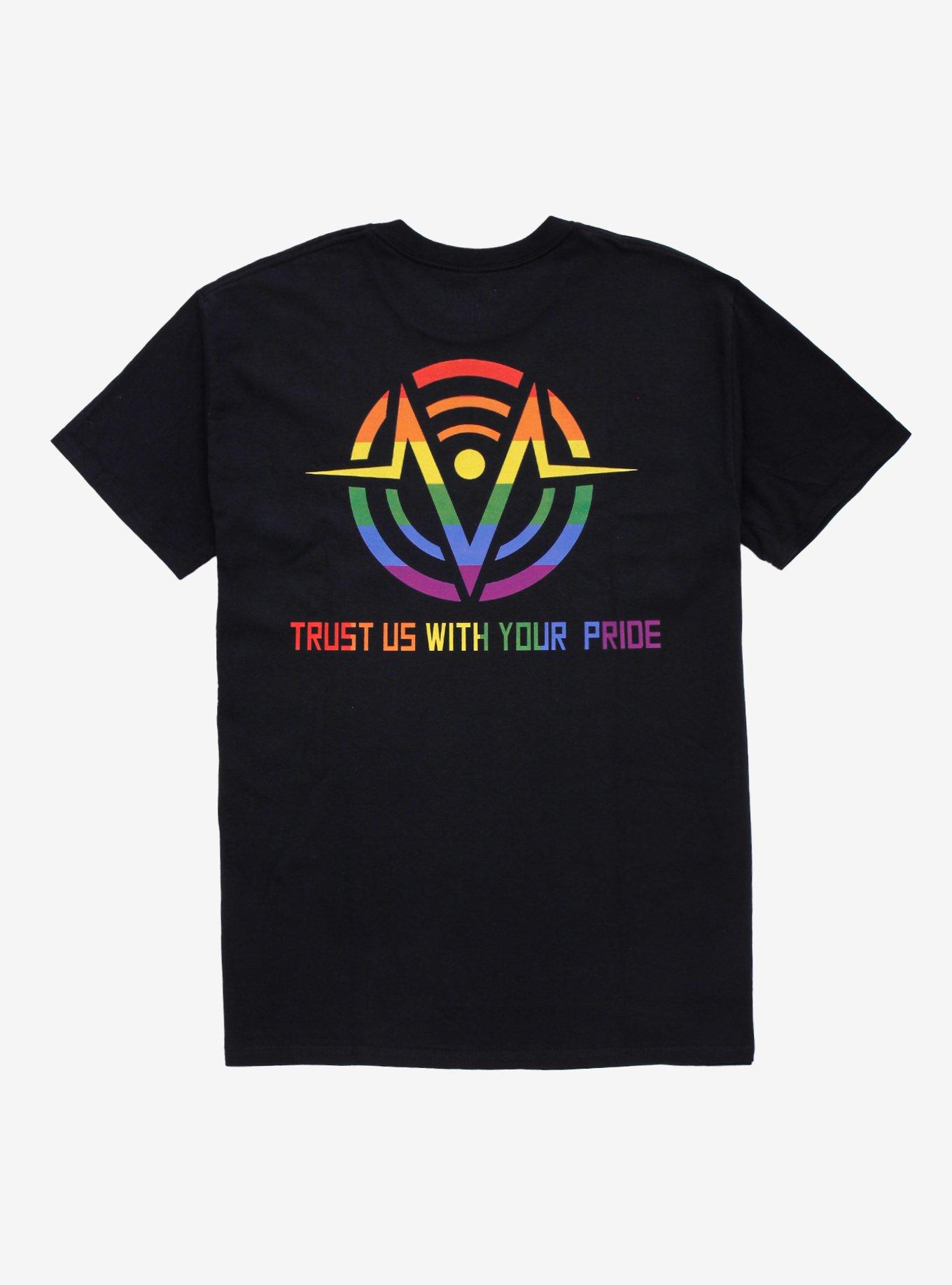 Hazbin Hotel The Vees Pride Double-Sided T-Shirt Hot Topic Exclusive, , hi-res