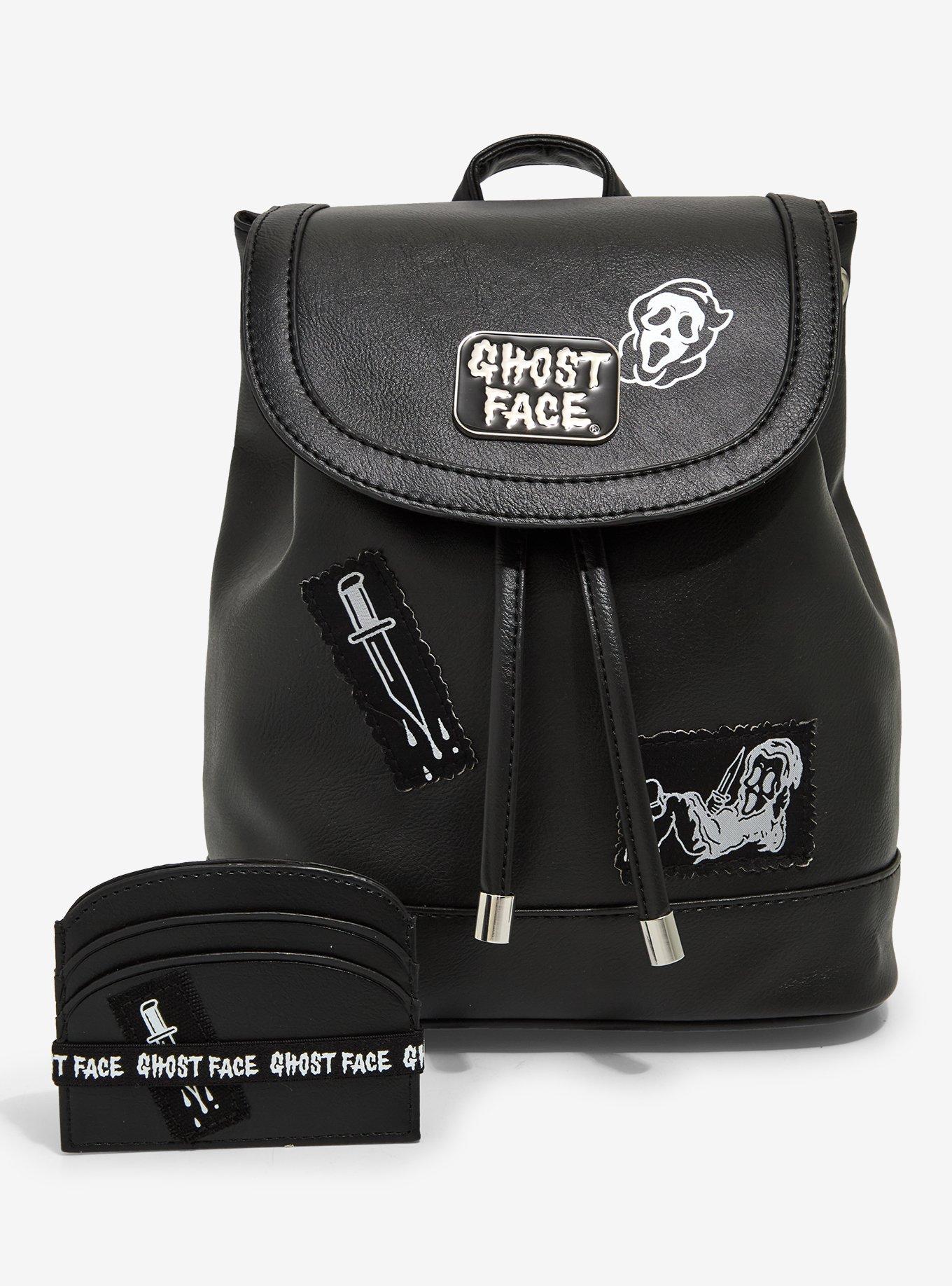 Ghost Face Patches Slouch Mini Backpack, , alternate