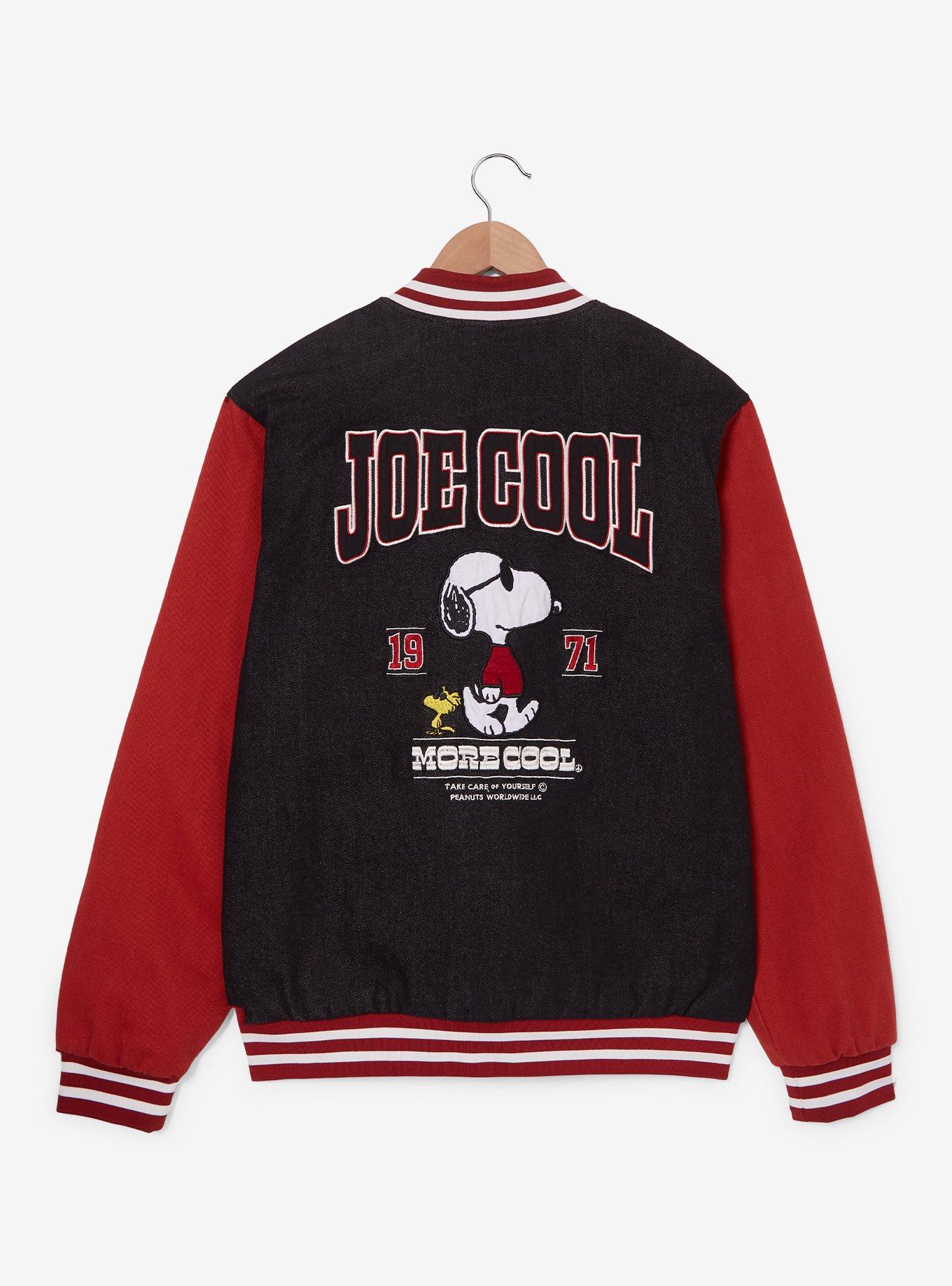 Peanuts Joe Cool Patches Varsity Jacket - BoxLunch Exclusive, , hi-res