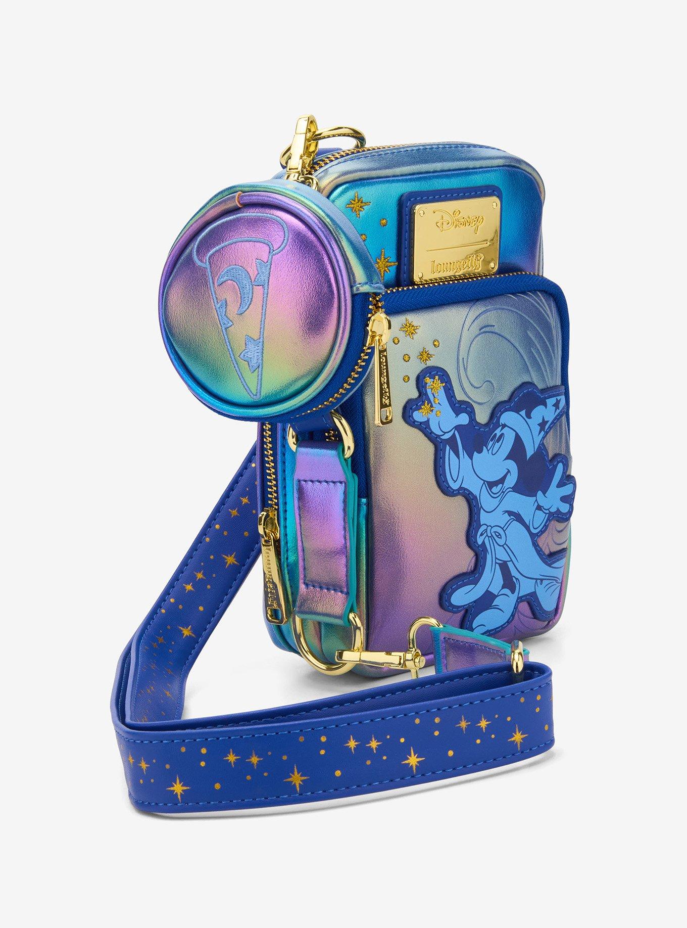 Loungefly Disney Fantasia The Sorcerer's Apprentice Iridescent Sling Bag, , hi-res