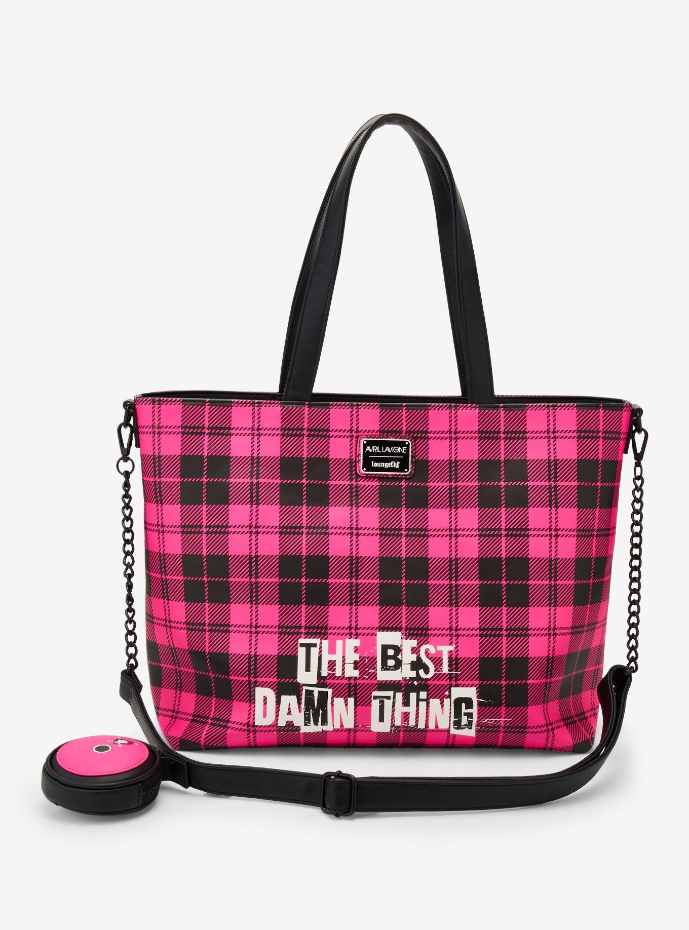 Loungefly Avril Lavigne Plaid Tote Bag, , alternate